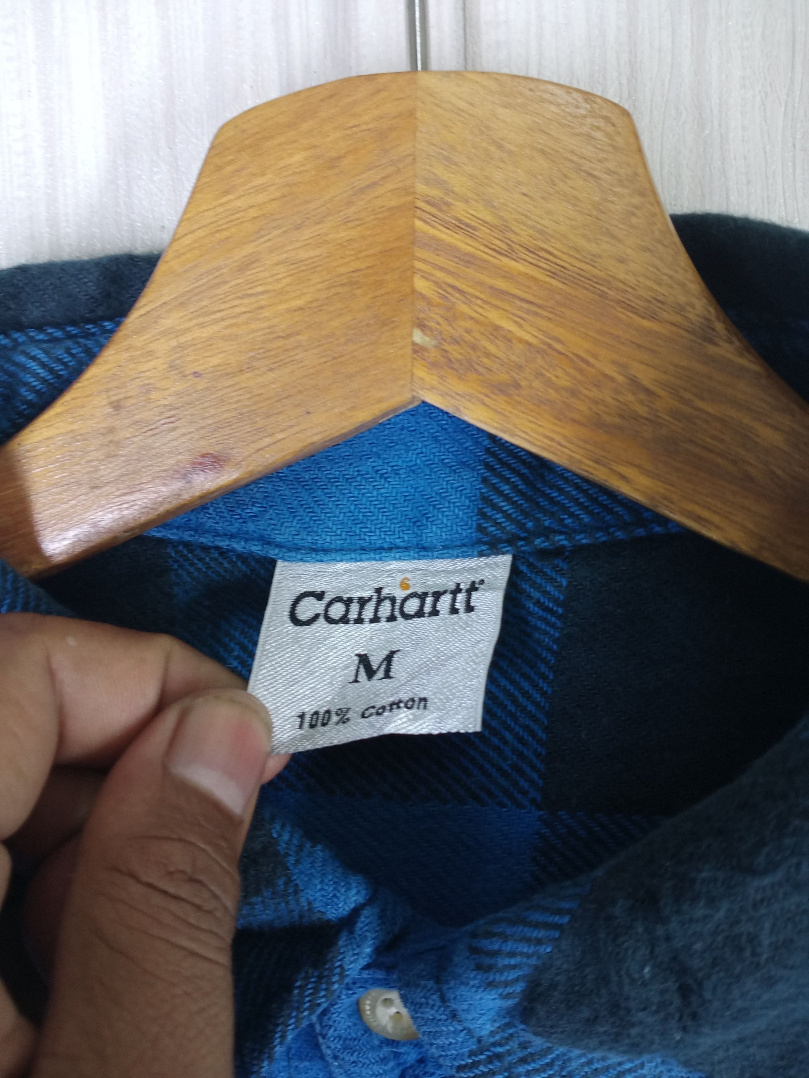 Carhartt × Vintage Vintage Carhartt Checked Button Up Size US M / EU 48-50 / 2 - 5 Thumbnail