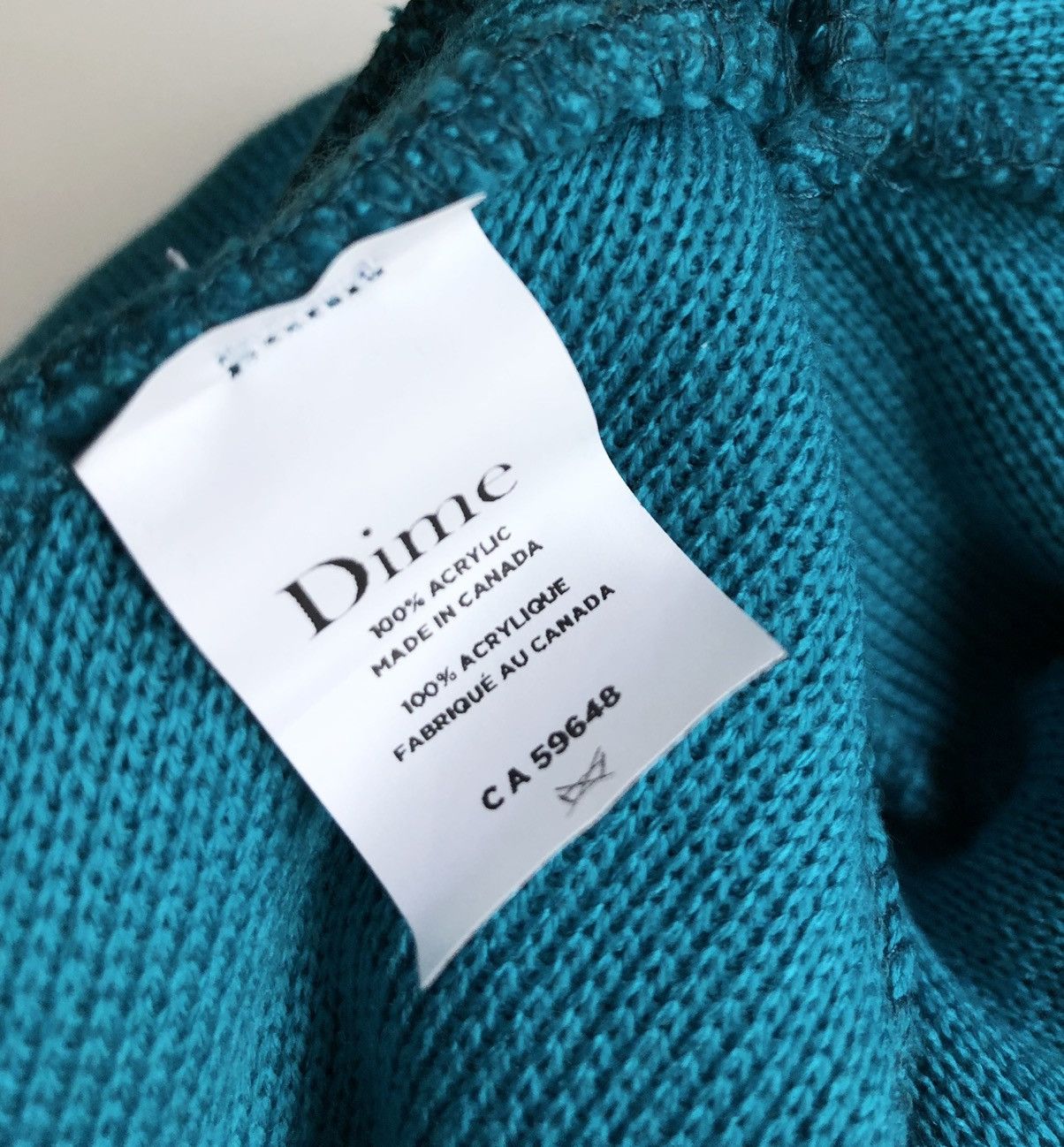 Dime Dime Scream Beanie TEAL Size ONE SIZE - 4 Thumbnail