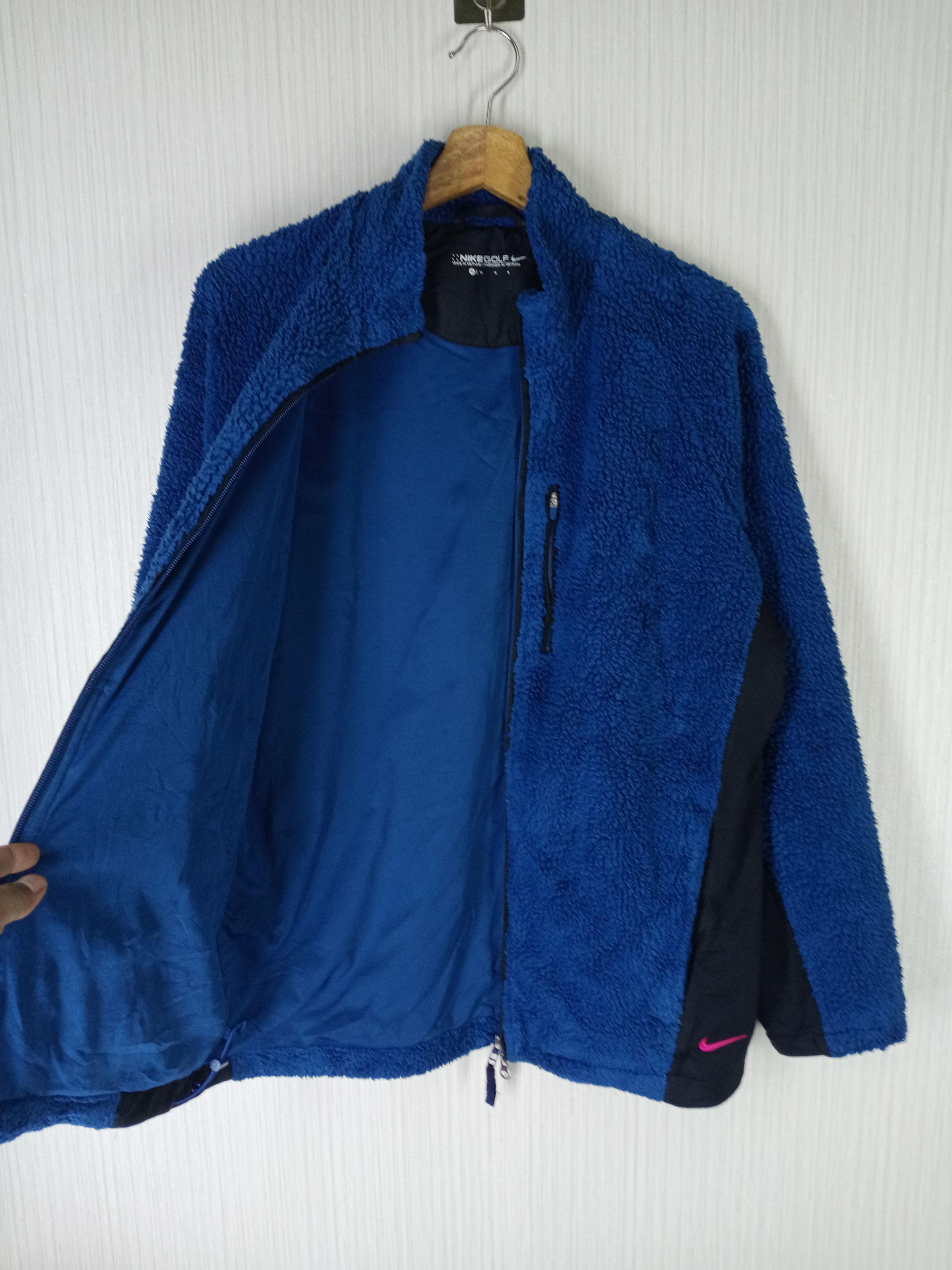 Nike × Vintage Vintage Nike Golf Sherpa Fleece Jacket Size US M / EU 48-50 / 2 - 5 Thumbnail