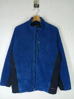 Nike × Vintage Vintage Nike Golf Sherpa Fleece Jacket Size US M / EU 48-50 / 2 - 8 Thumbnail