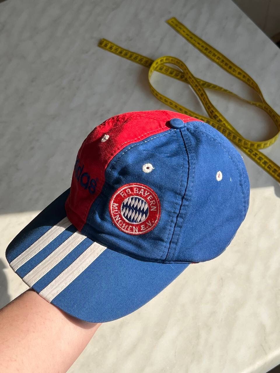 Adidas × Vintage Adidas FC Bayern Munchen 90s Vintage Snapback Cap Size ONE SIZE - 4 Thumbnail