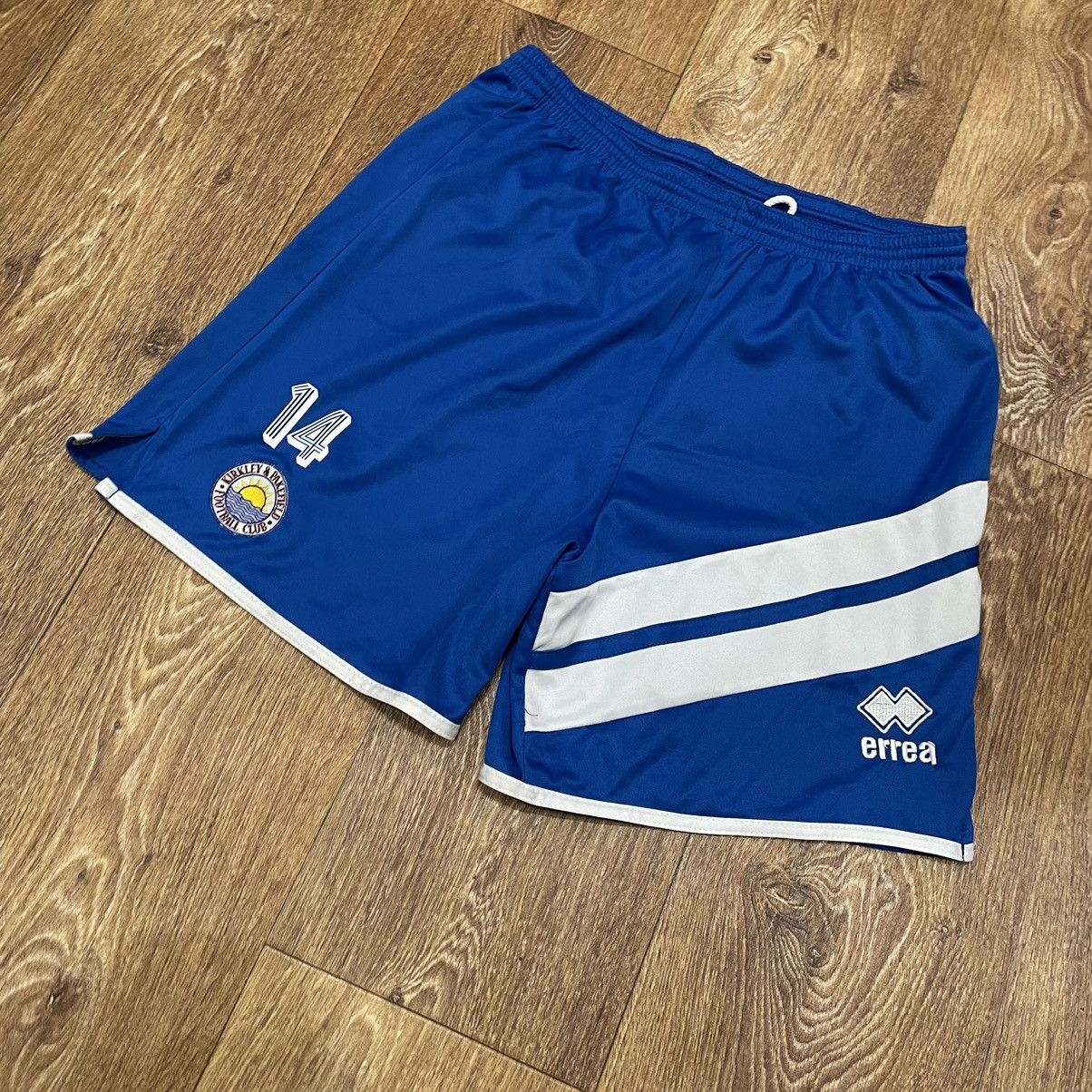 Vintage Vintage Y2K Errea Blue Striped Nylon Soccer Shorts Baggy 32 Size US 32 / EU 48 - 2 Thumbnail