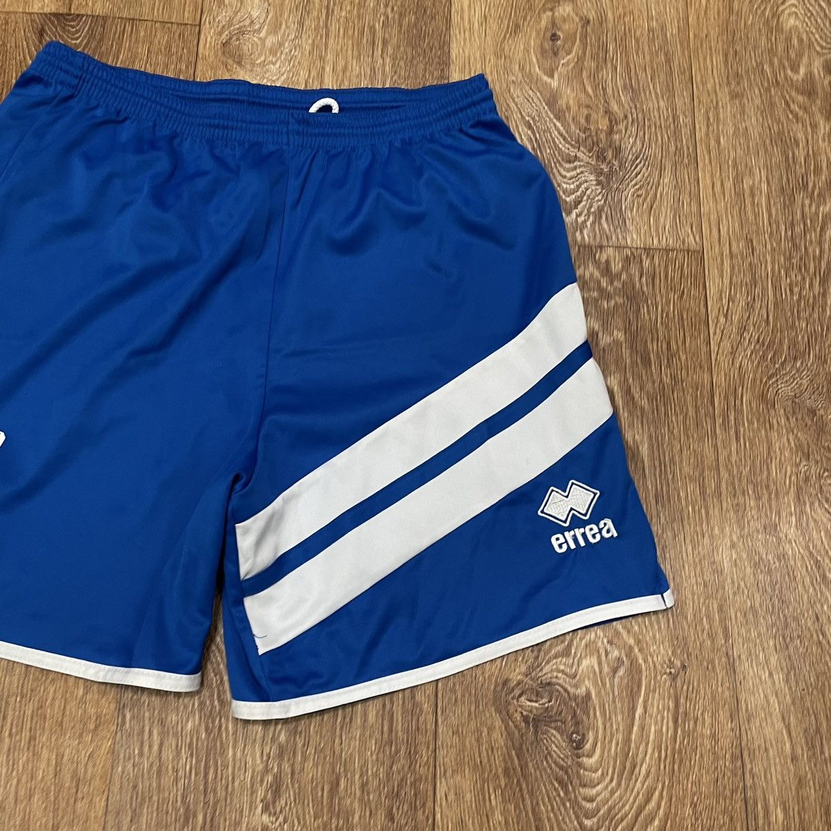 Vintage Vintage Y2K Errea Blue Striped Nylon Soccer Shorts Baggy 32 Size US 32 / EU 48 - 3 Thumbnail