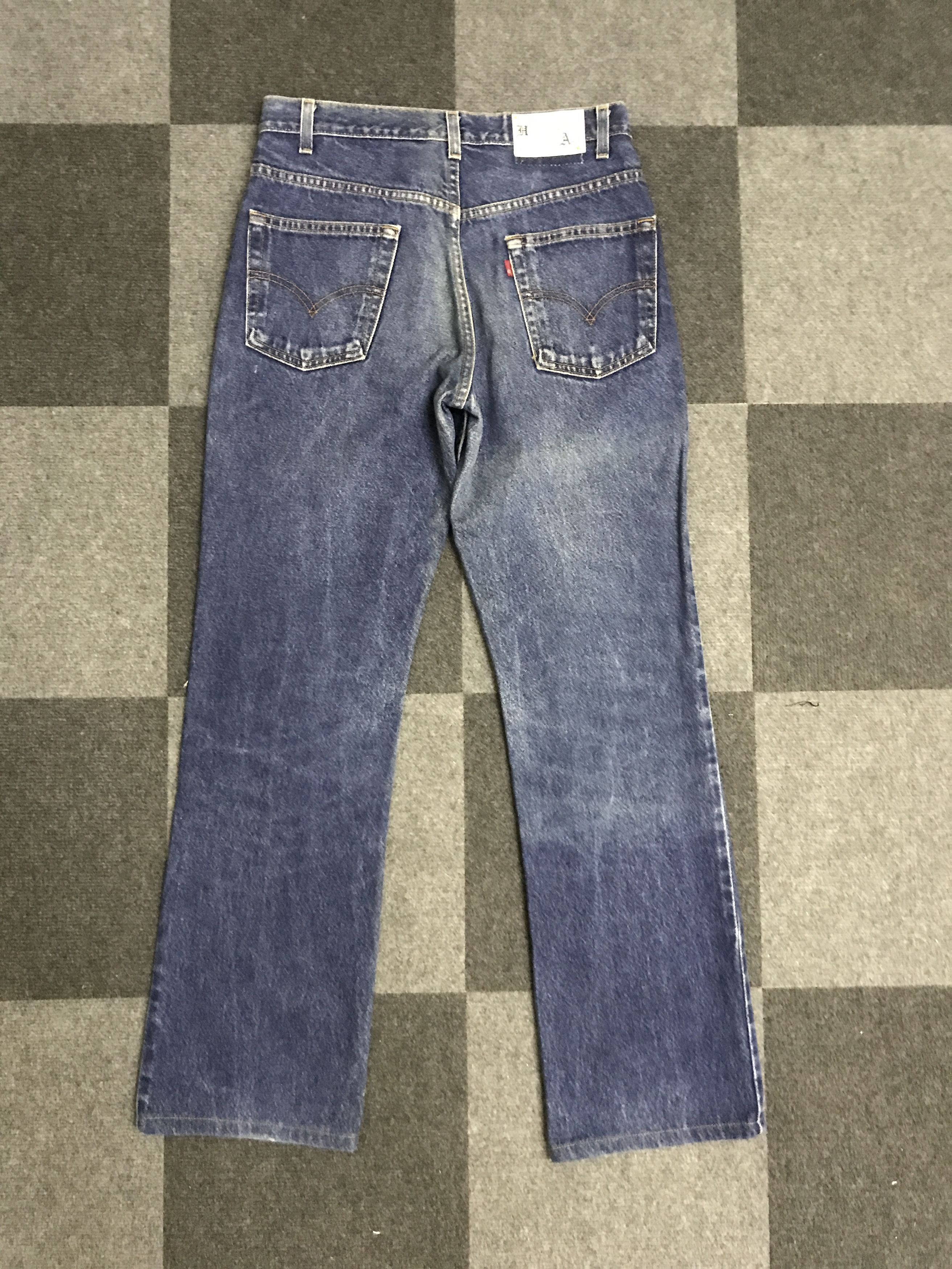 Japanese Brand VLEV109 Vintage Levis X abx Reconstruct Bootcut Jeans Size US 31 - 9 Thumbnail