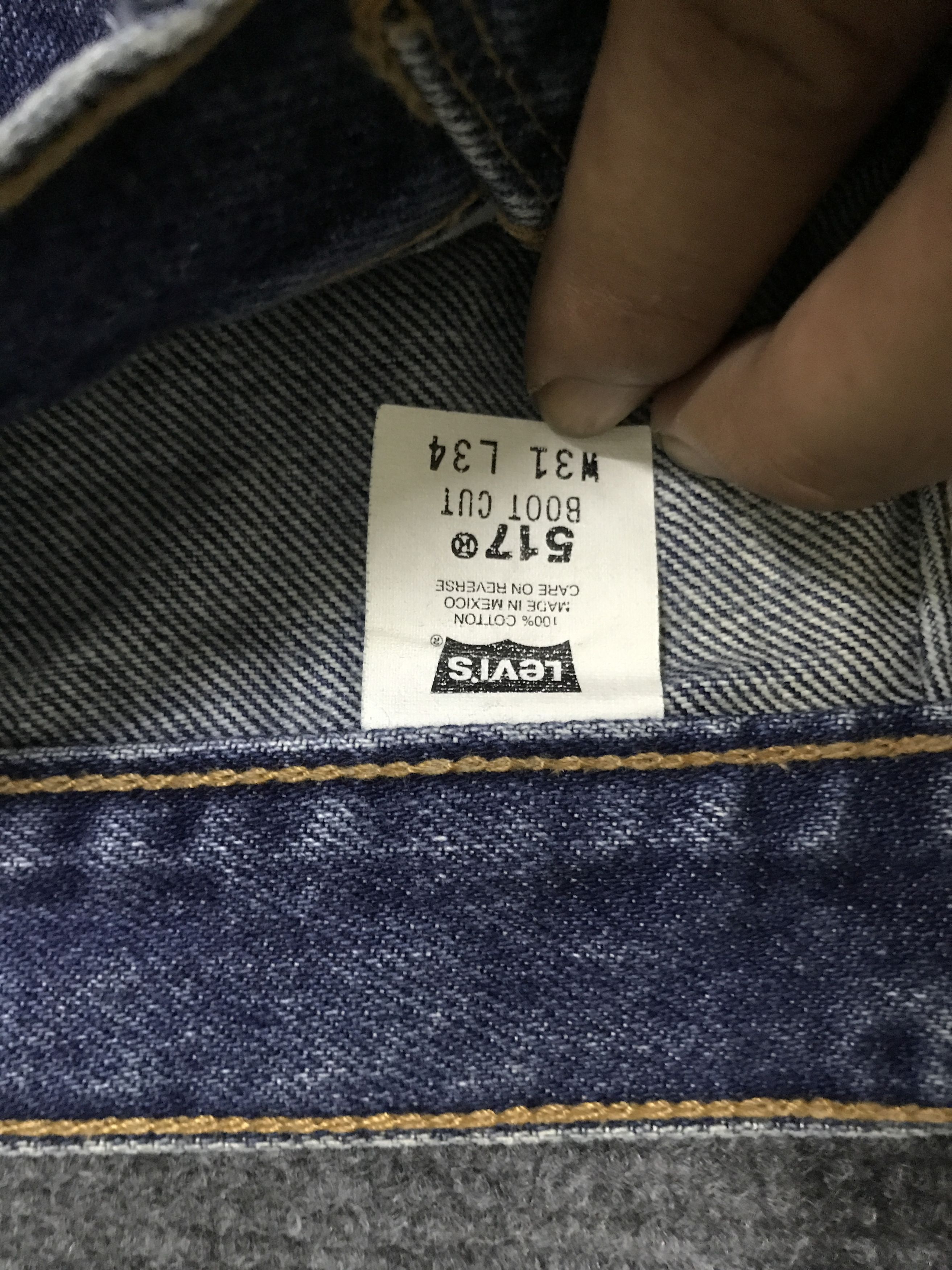 Japanese Brand VLEV109 Vintage Levis X abx Reconstruct Bootcut Jeans Size US 31 - 6 Thumbnail