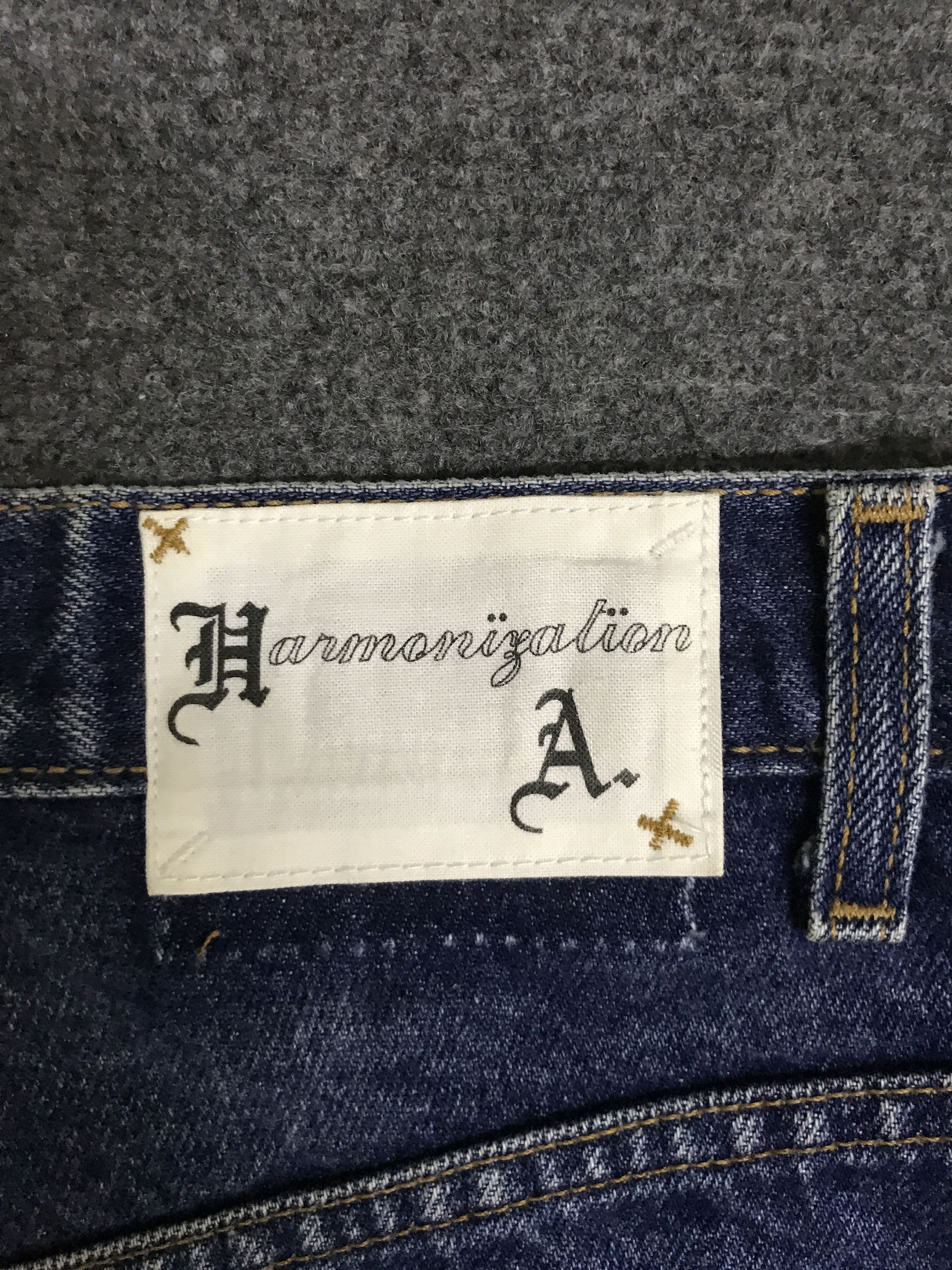 Japanese Brand VLEV109 Vintage Levis X abx Reconstruct Bootcut Jeans Size US 31 - 13 Thumbnail