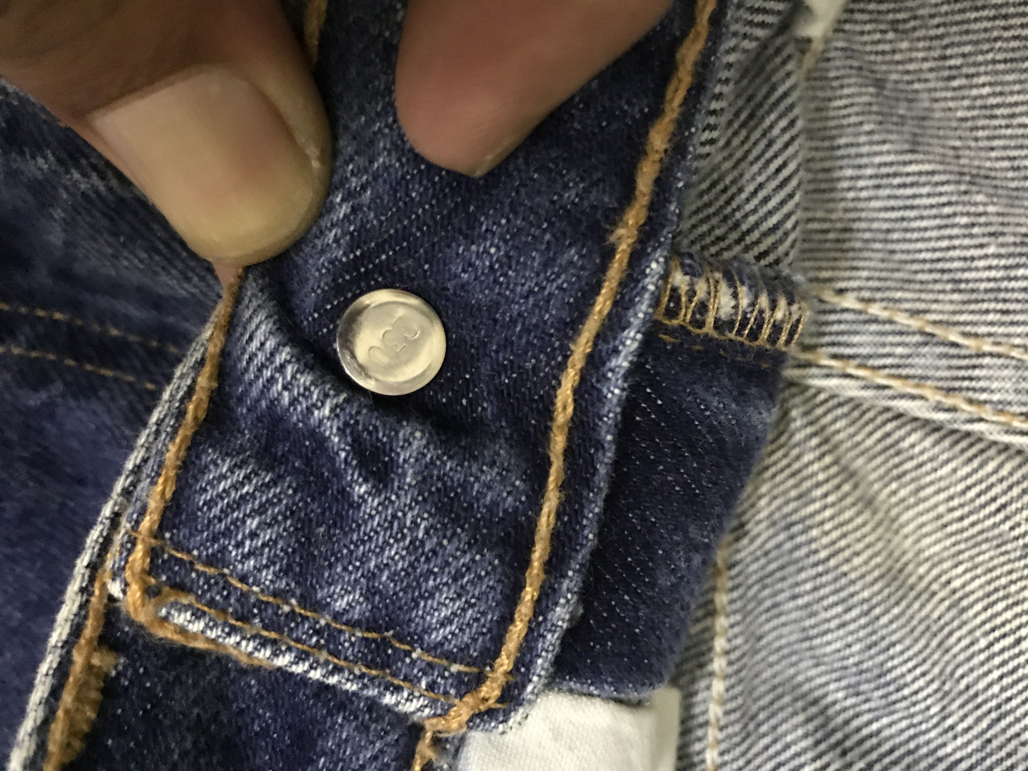Japanese Brand VLEV109 Vintage Levis X abx Reconstruct Bootcut Jeans Size US 31 - 8 Thumbnail
