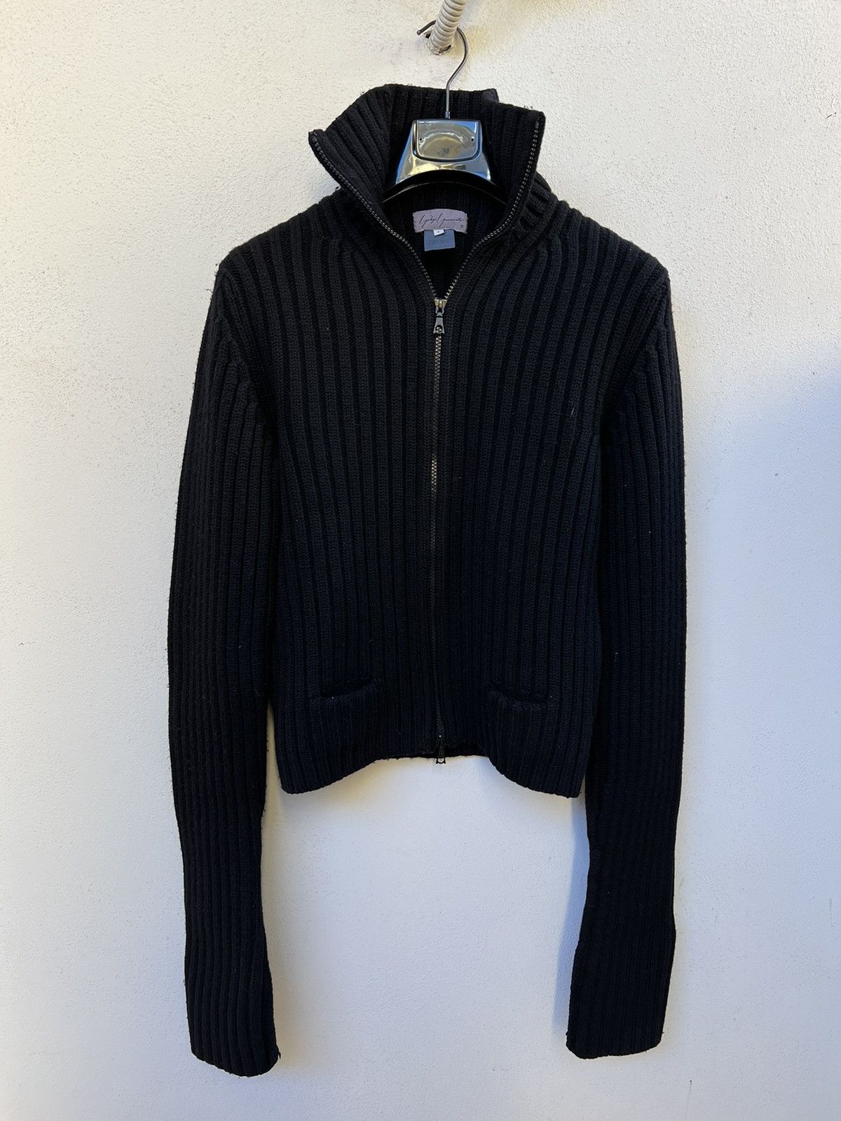 Yohji Yamamoto full zip sweater vintage avantgarde Y2K