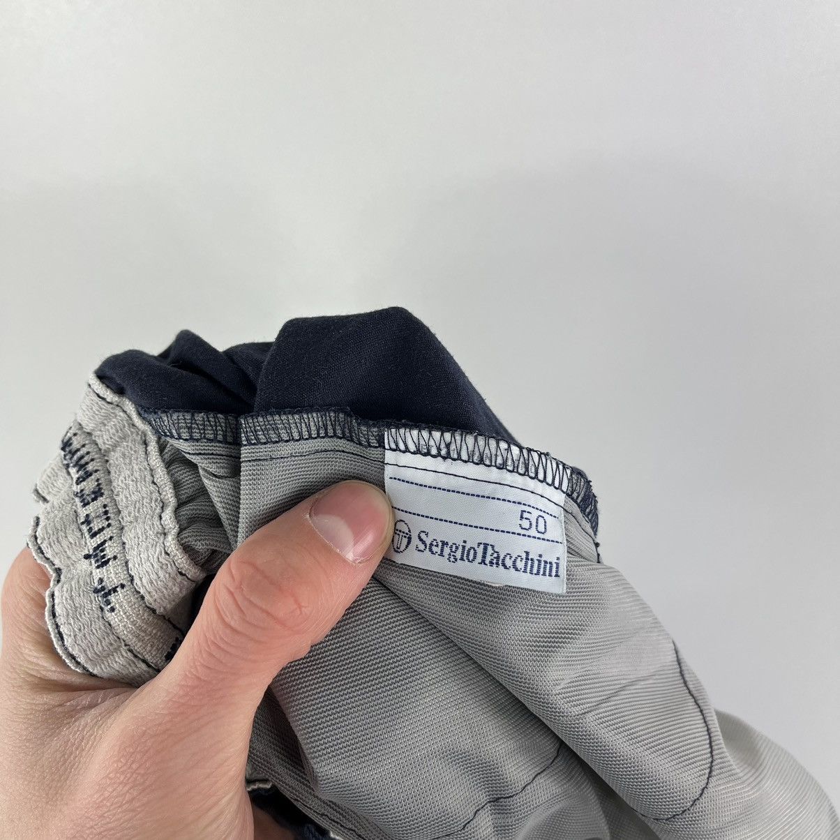 Sergio Tacchini Vintage Sergio Tacchini Shorts Navy Size L Size US 34 / EU 50 - 8 Thumbnail