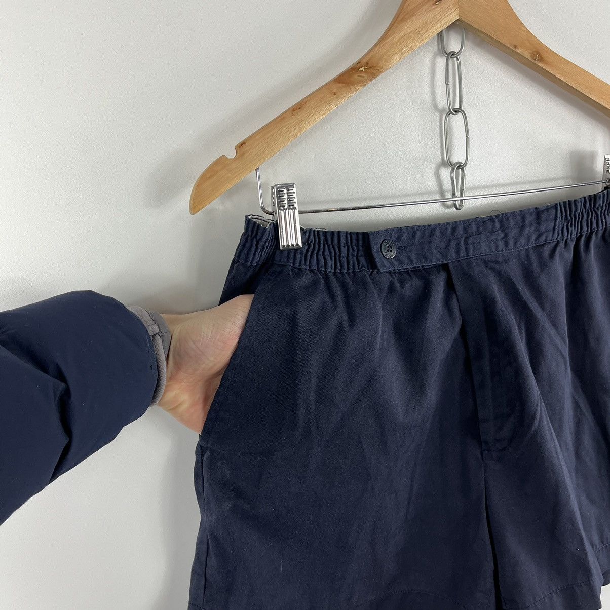 Sergio Tacchini Vintage Sergio Tacchini Shorts Navy Size L Size US 34 / EU 50 - 3 Thumbnail