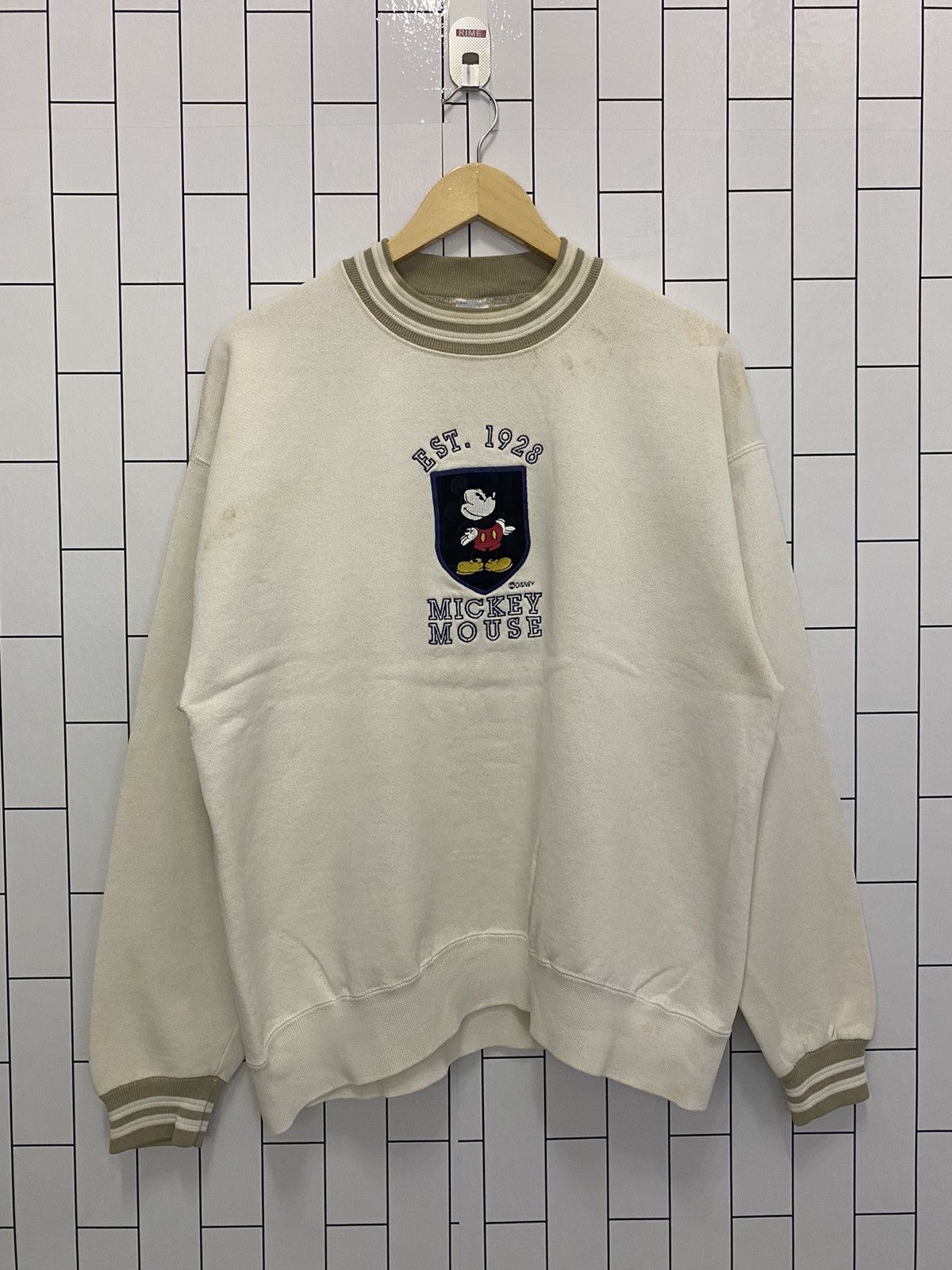 Mickey Mouse × Velva Sheen × Vintage Vintage Mickey Mouse Swestshirt Size US L / EU 52-54 / 3 - 2 Thumbnail