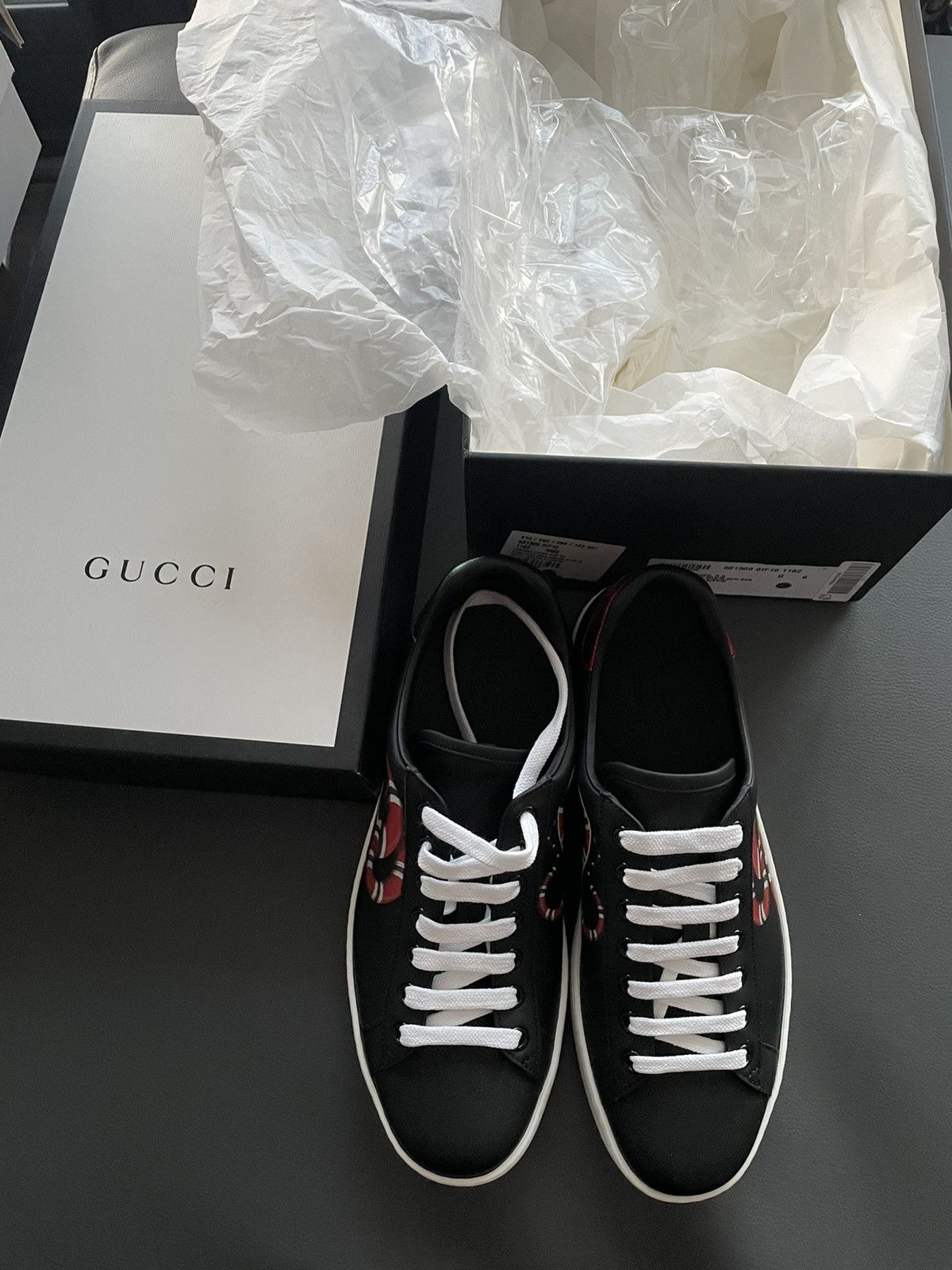 Gucci Super Rare Brand NEW Sold Out King Snake ACE Leather Sneaker Size US 7.5 / EU 40-41 - 17 Thumbnail