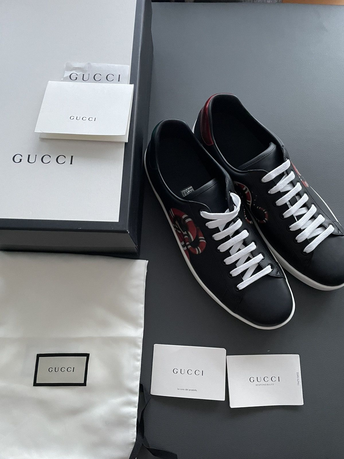 Gucci Super Rare Brand NEW Sold Out King Snake ACE Leather Sneaker Size US 7.5 / EU 40-41 - 5 Thumbnail