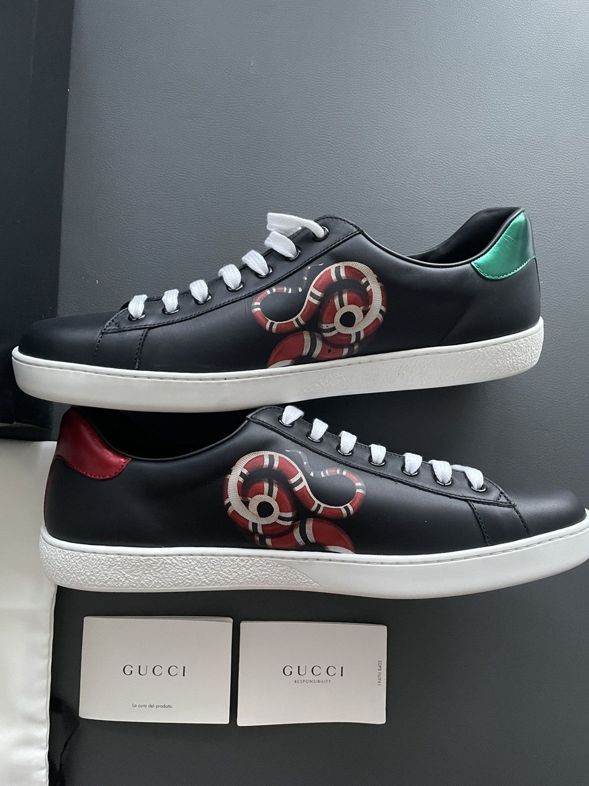Gucci Super Rare Brand NEW Sold Out King Snake ACE Leather Sneaker Size US 7.5 / EU 40-41 - 2 Thumbnail
