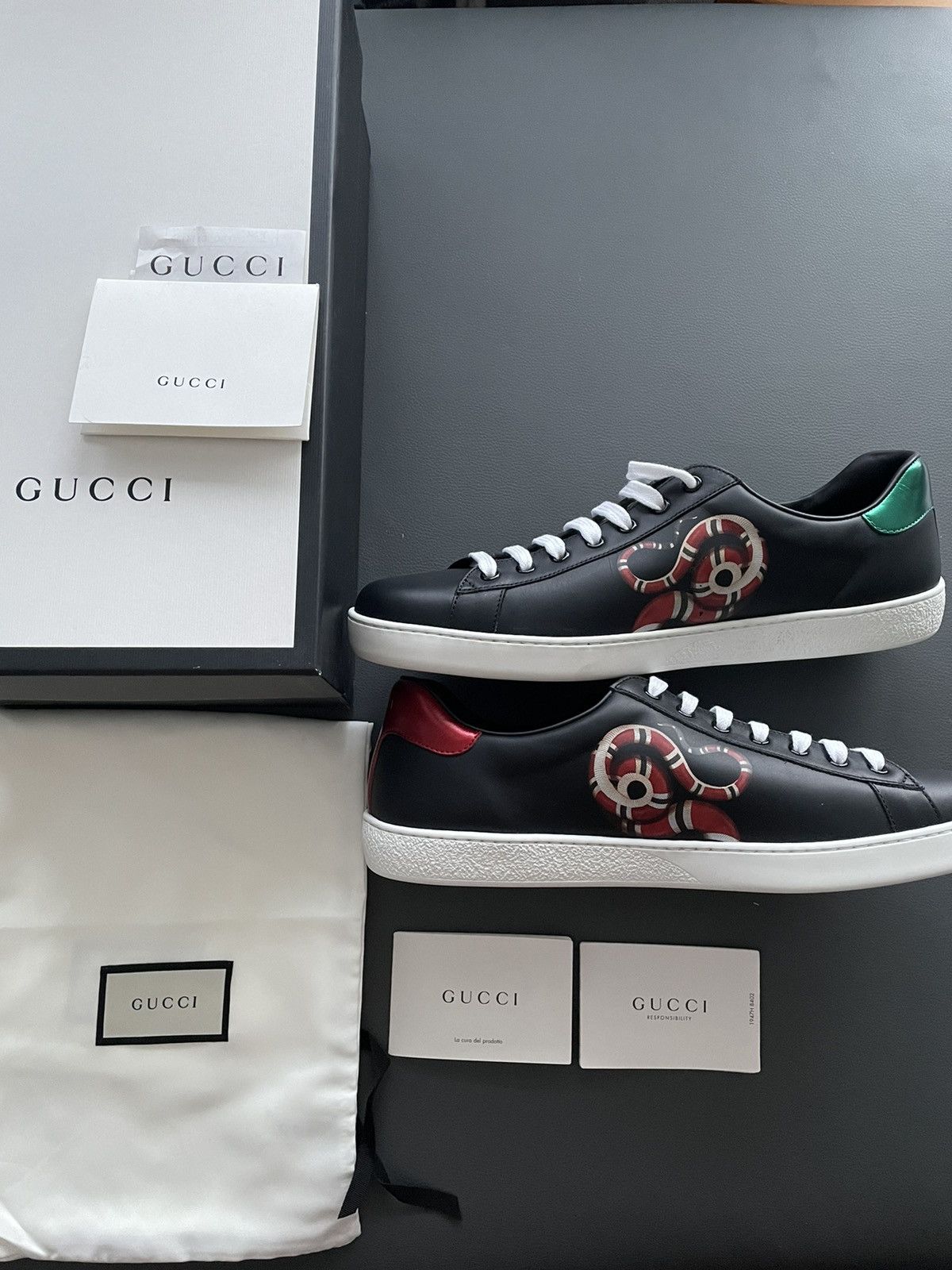 Gucci Super Rare Brand NEW Sold Out King Snake ACE Leather Sneaker Size US 7.5 / EU 40-41 - 15 Thumbnail