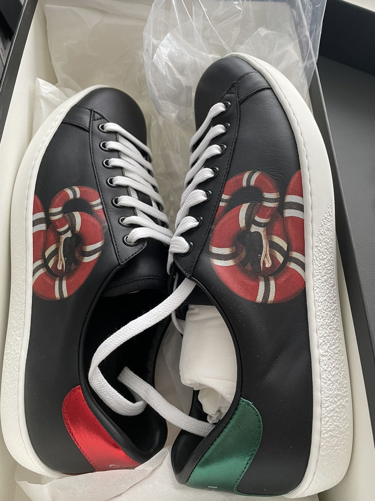 Gucci Super Rare Brand NEW Sold Out King Snake ACE Leather Sneaker Size US 7.5 / EU 40-41 - 20 Thumbnail