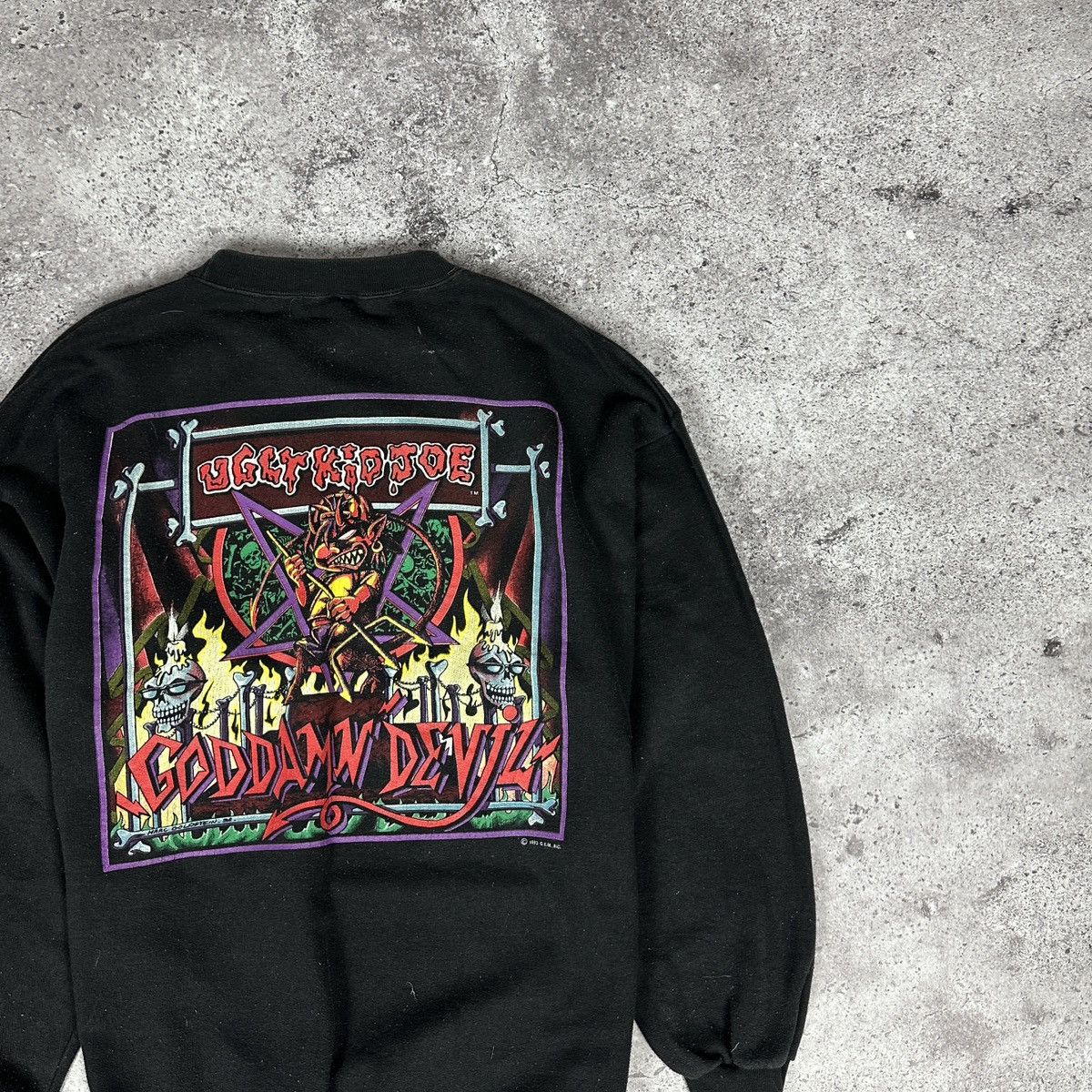 Band Tees Vintage 90s Ugly Kid Joe Goddamn Deviz sweatshirt 1993 rock Size US XL / EU 56 / 4 - 3 Thumbnail
