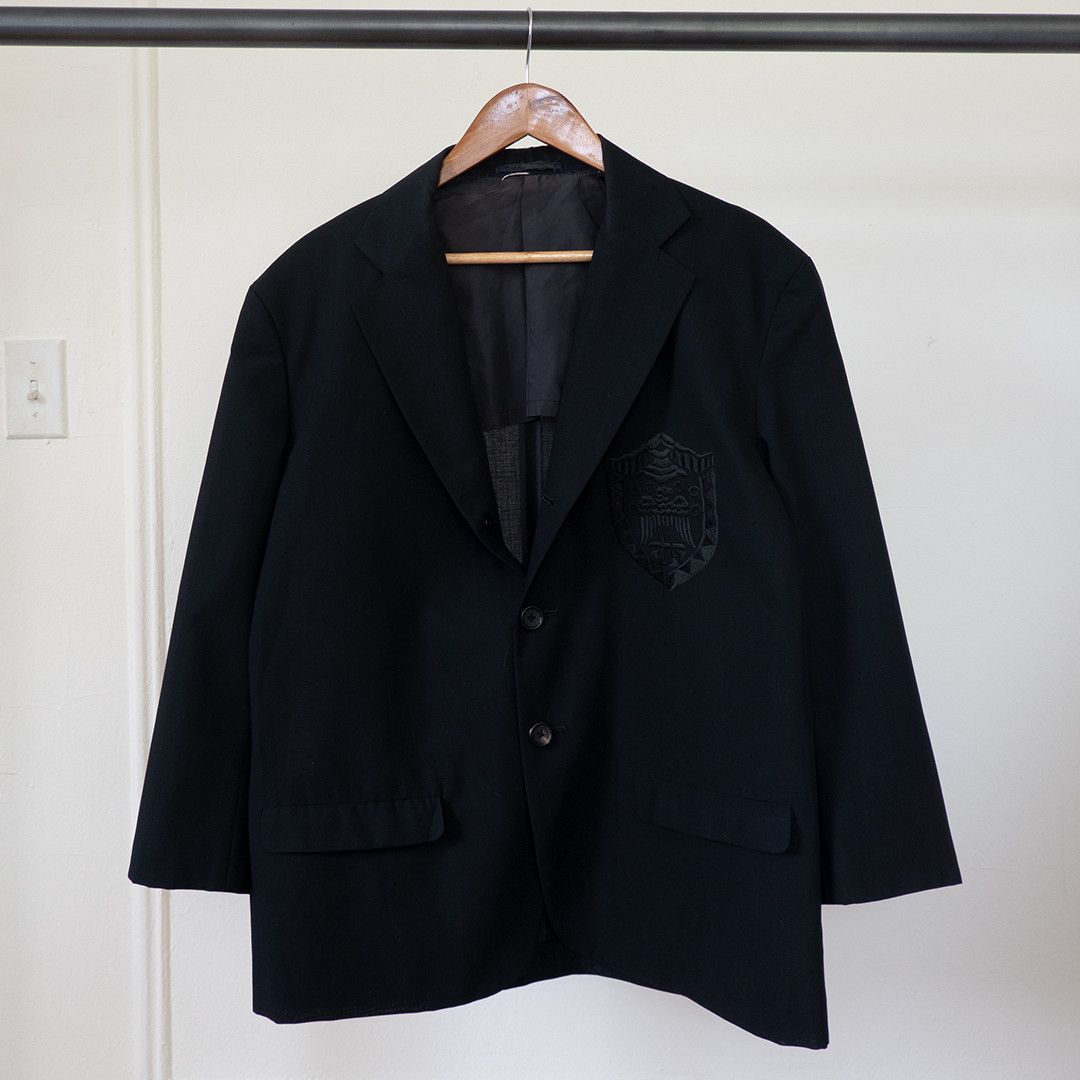 Yohji Yamamoto 80s Pour Homme Insignia Blazer Size US M / EU 48-50 / 2 - 1 Thumbnail