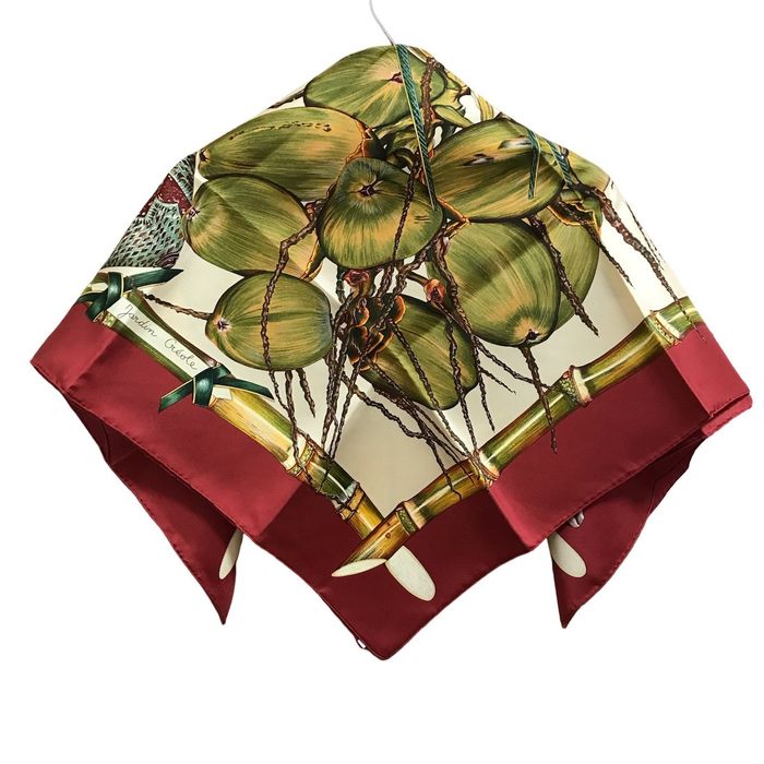 HERMES Carré 90 FREGATES MAGNIFIQUES silk scarf Beige pink