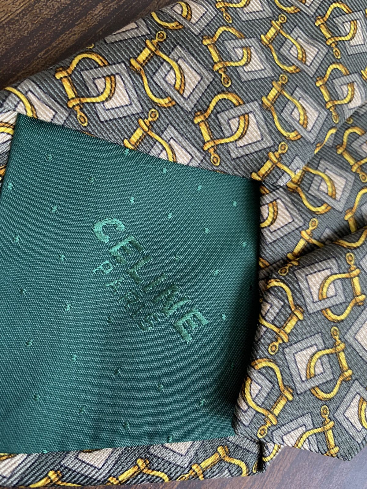 Celine Celine Silk Neck Tie Size ONE SIZE - 5 Thumbnail