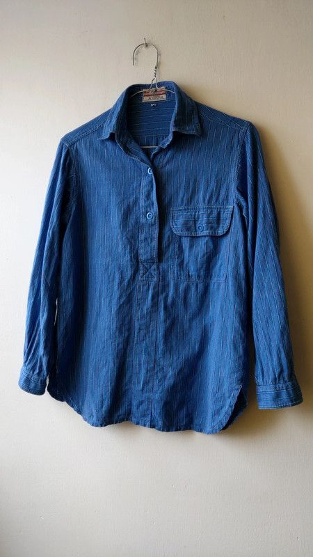 Vintage Archival H&M Shirt 90s Vintage Button Up Sky Blue Size S / US 4 / IT 40 - 5 Thumbnail
