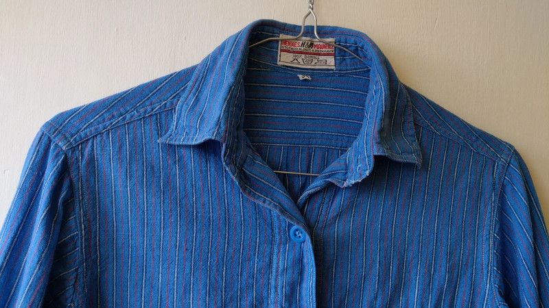 Vintage Archival H&M Shirt 90s Vintage Button Up Sky Blue Size S / US 4 / IT 40 - 6 Thumbnail
