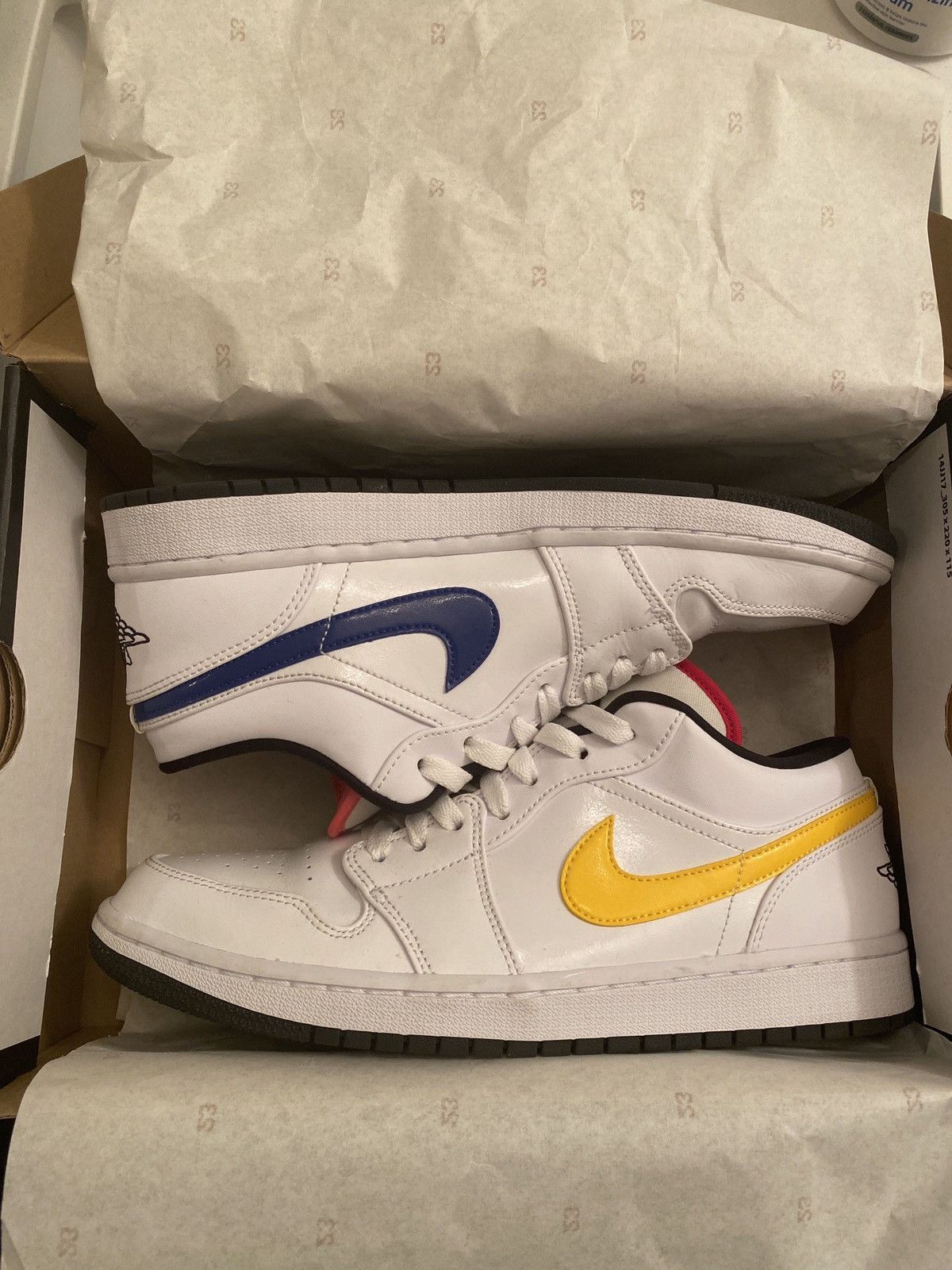 Jordan 1 Low White-Multicolor