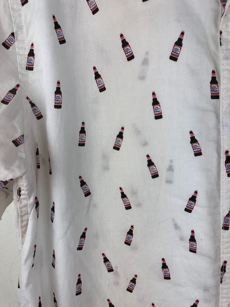 Budweiser × Vintage Budweiser Full Print Shirt Size US L / EU 52-54 / 3 - 4 Thumbnail