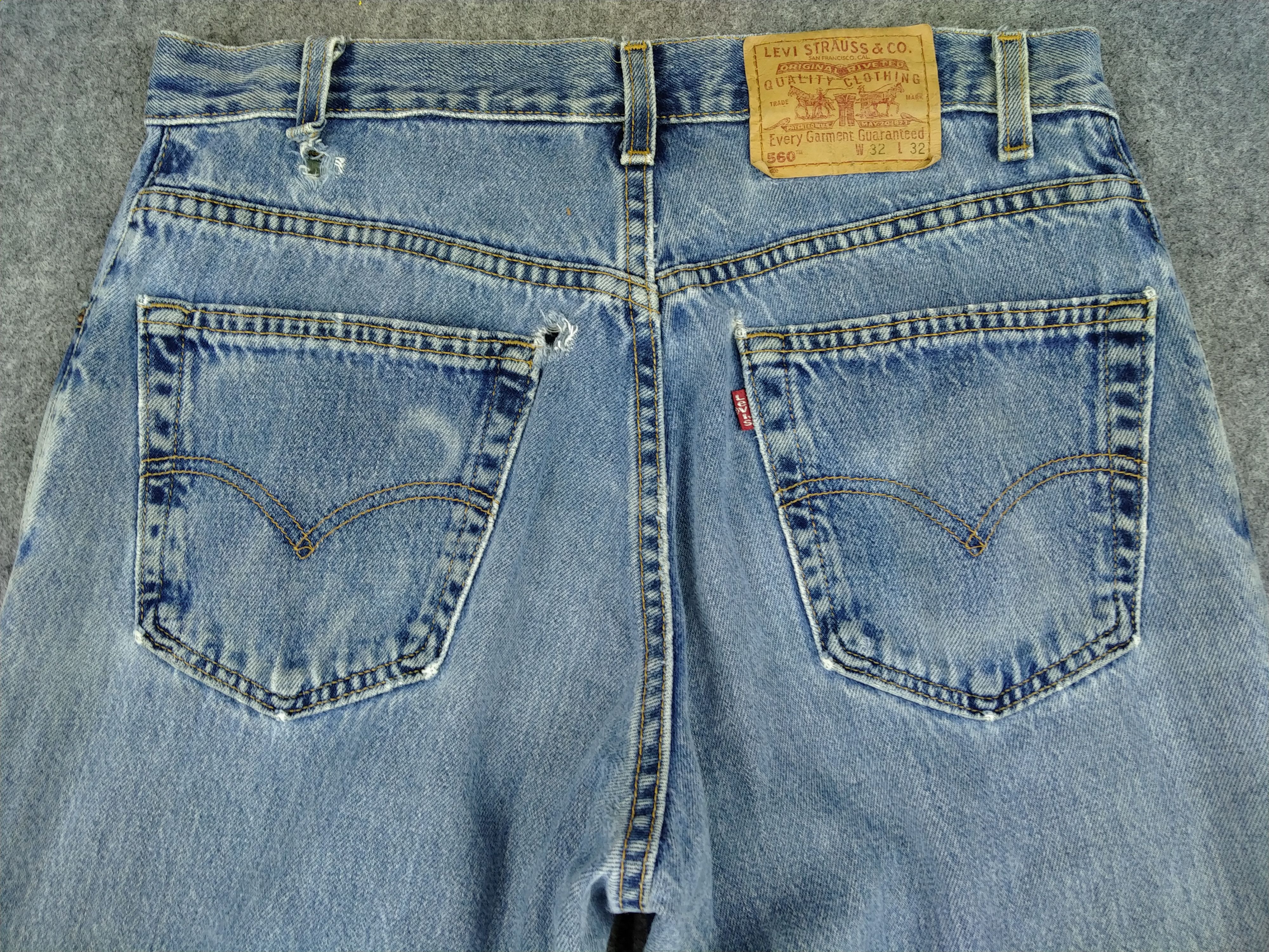 Levi's Blue Vintage Levi's 560 USA Jeans 32x32 Denim -JN897 Size US 32 / EU 48 - 4 Thumbnail