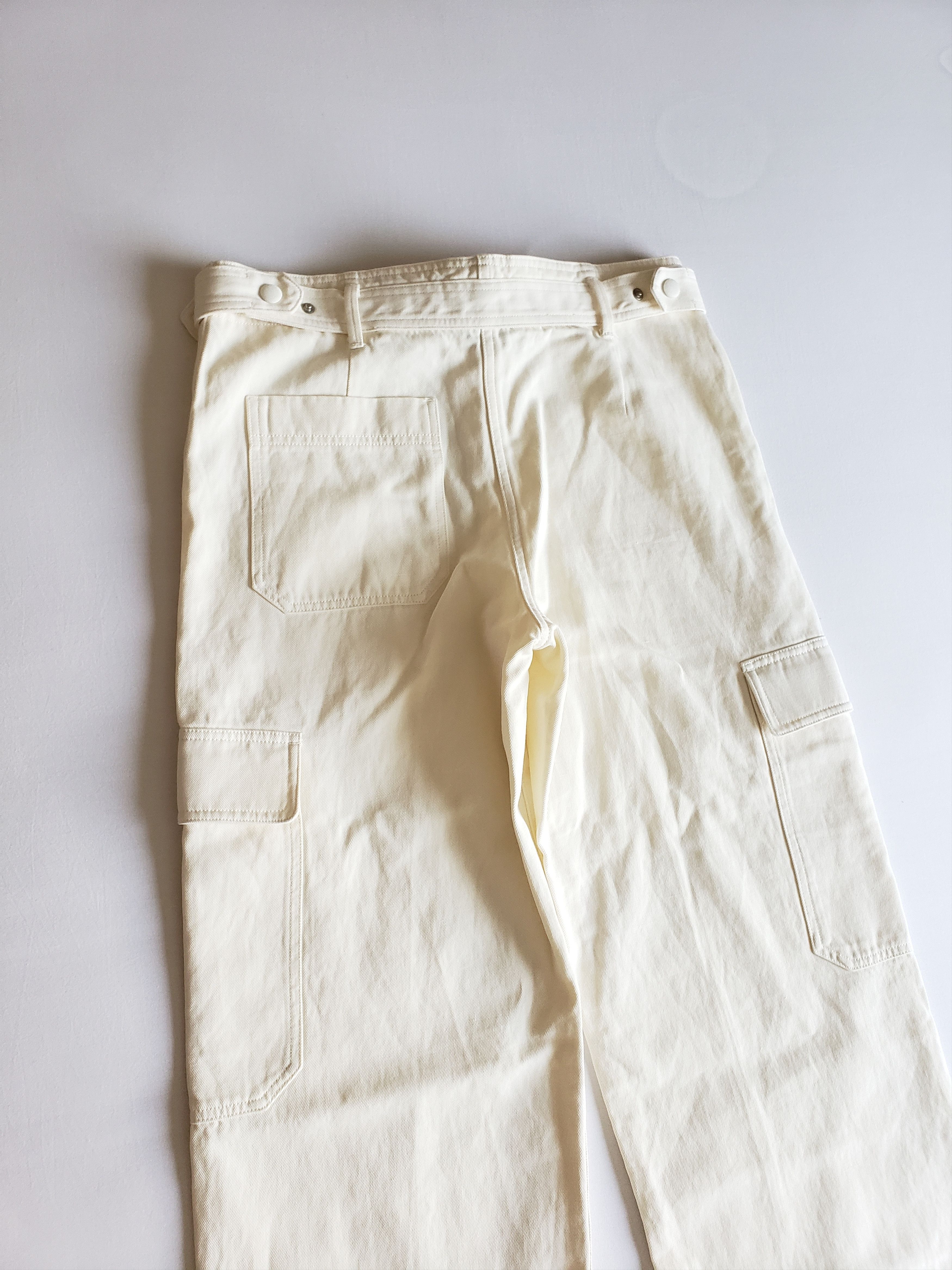 Helmut Lang Off White Cargo Pants Size US 32 / EU 48 - 8 Thumbnail