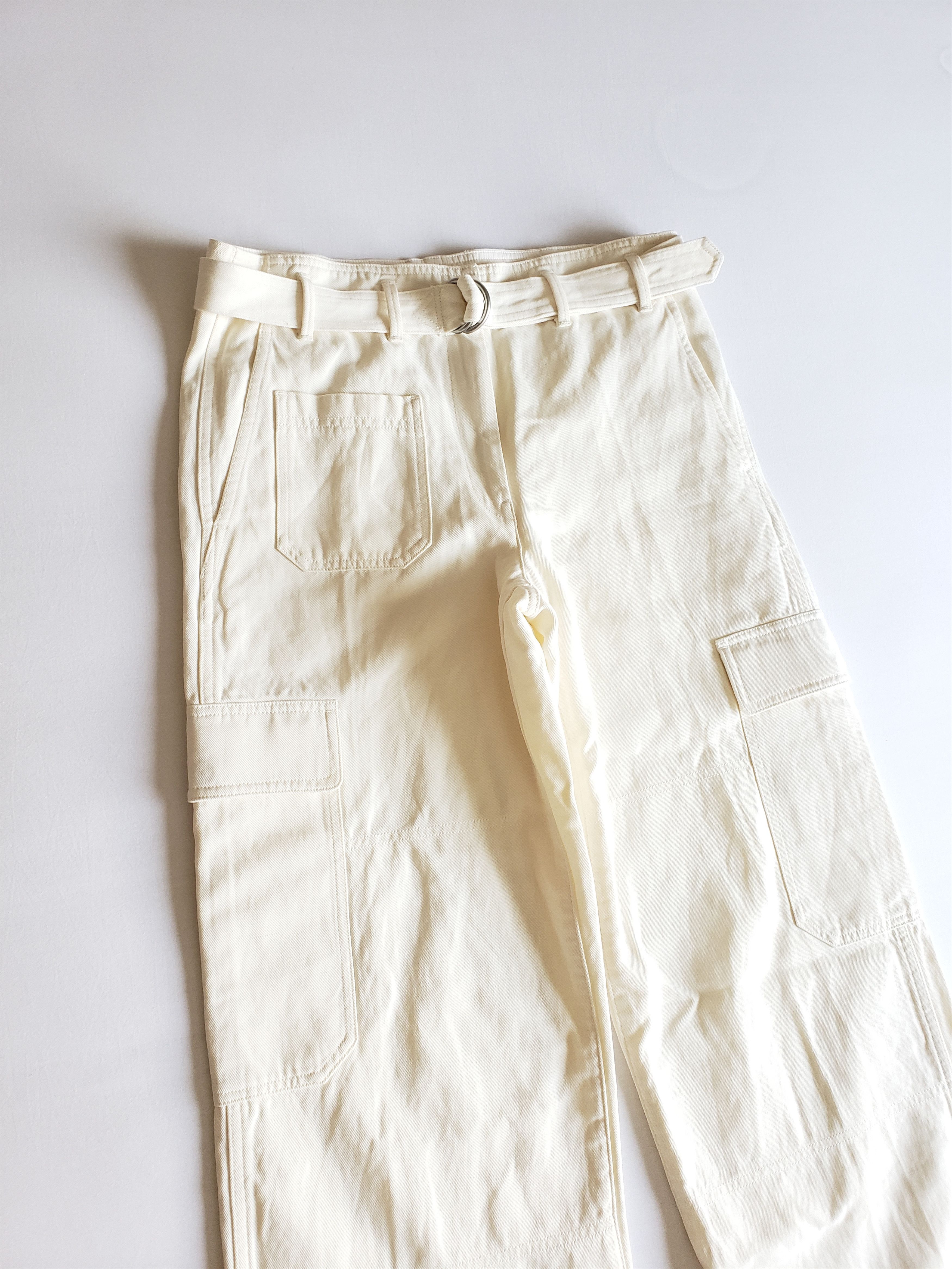 Helmut Lang Off White Cargo Pants Size US 32 / EU 48 - 2 Thumbnail