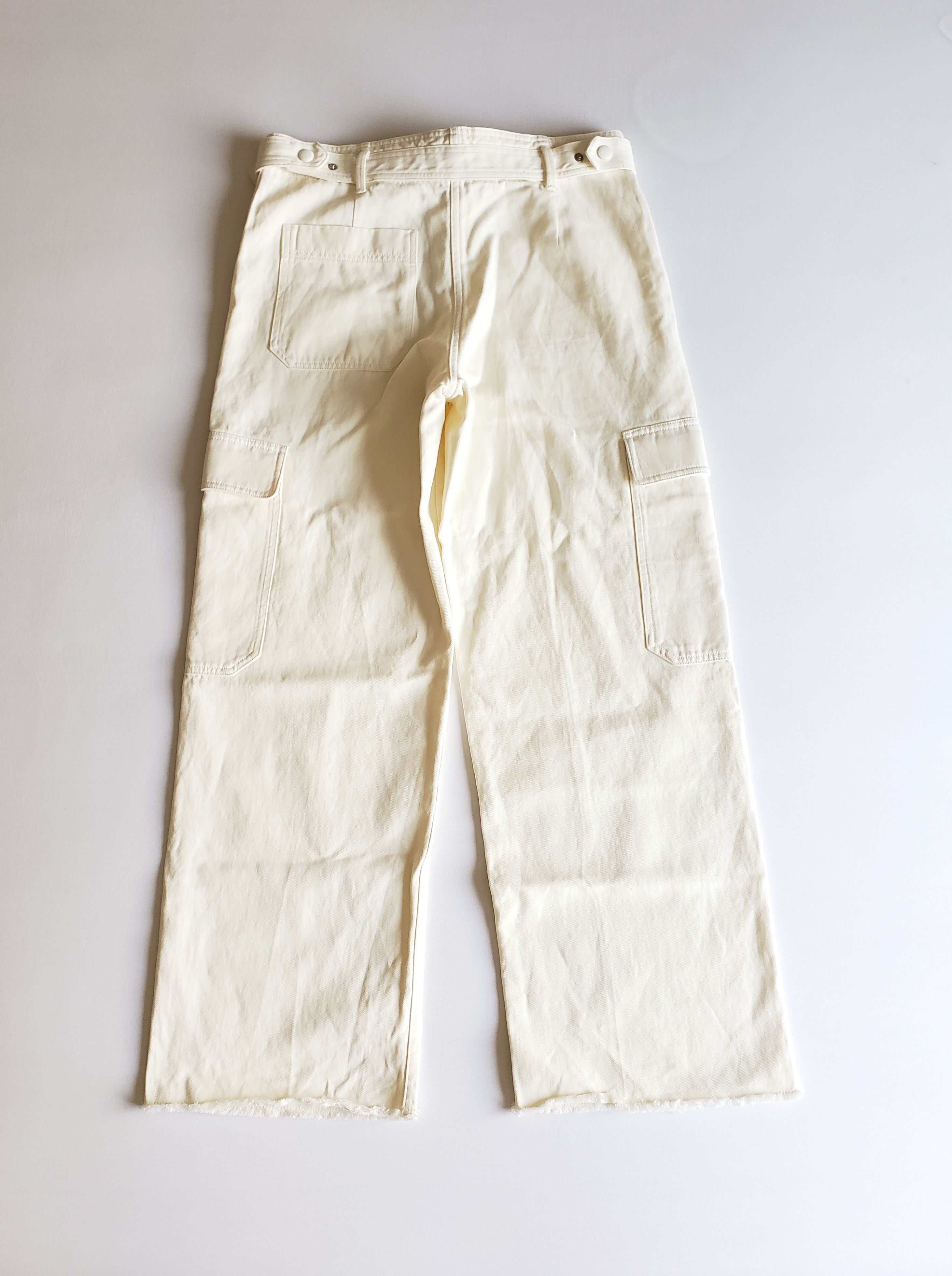 Helmut Lang Off White Cargo Pants Size US 32 / EU 48 - 7 Thumbnail