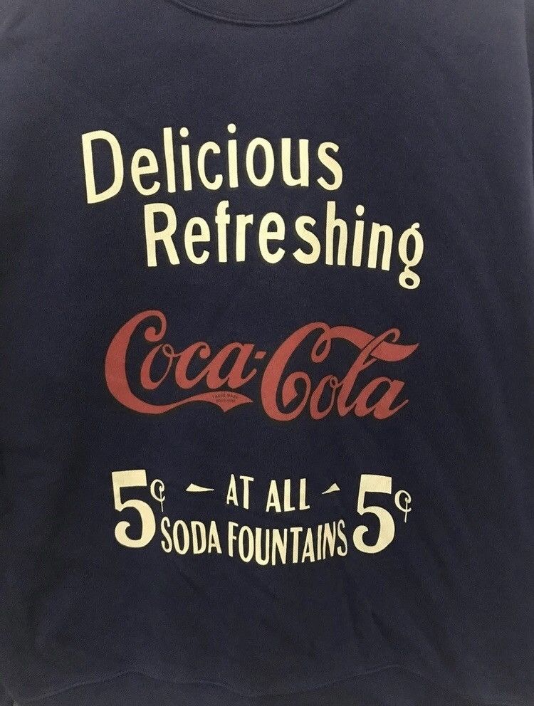 Coca Cola Vintage Coca Cola Sweatshirt Big Spellout Size US M / EU 48-50 / 2 - 2 Thumbnail