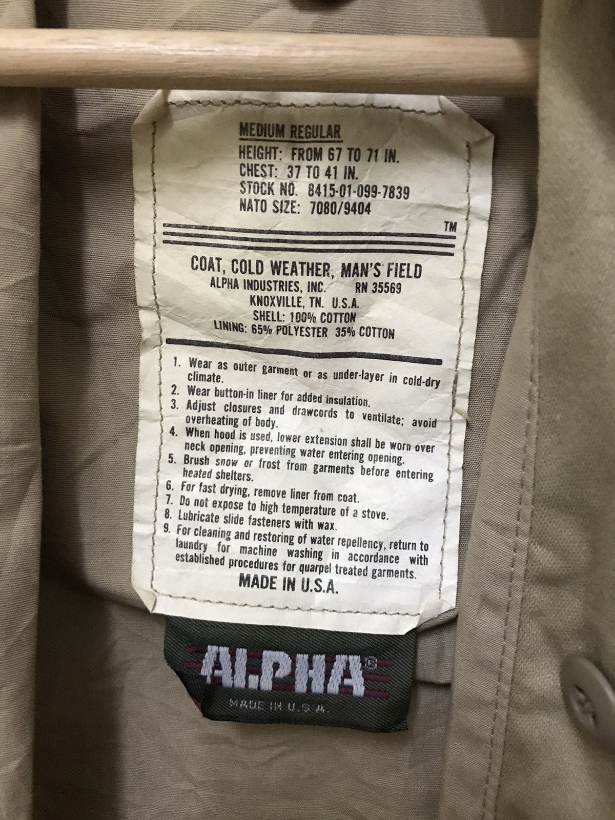 Alpha Industries Alpha Industries Man Field Cold Weather Multipocket Jacket Size US M / EU 48-50 / 2 - 14 Thumbnail