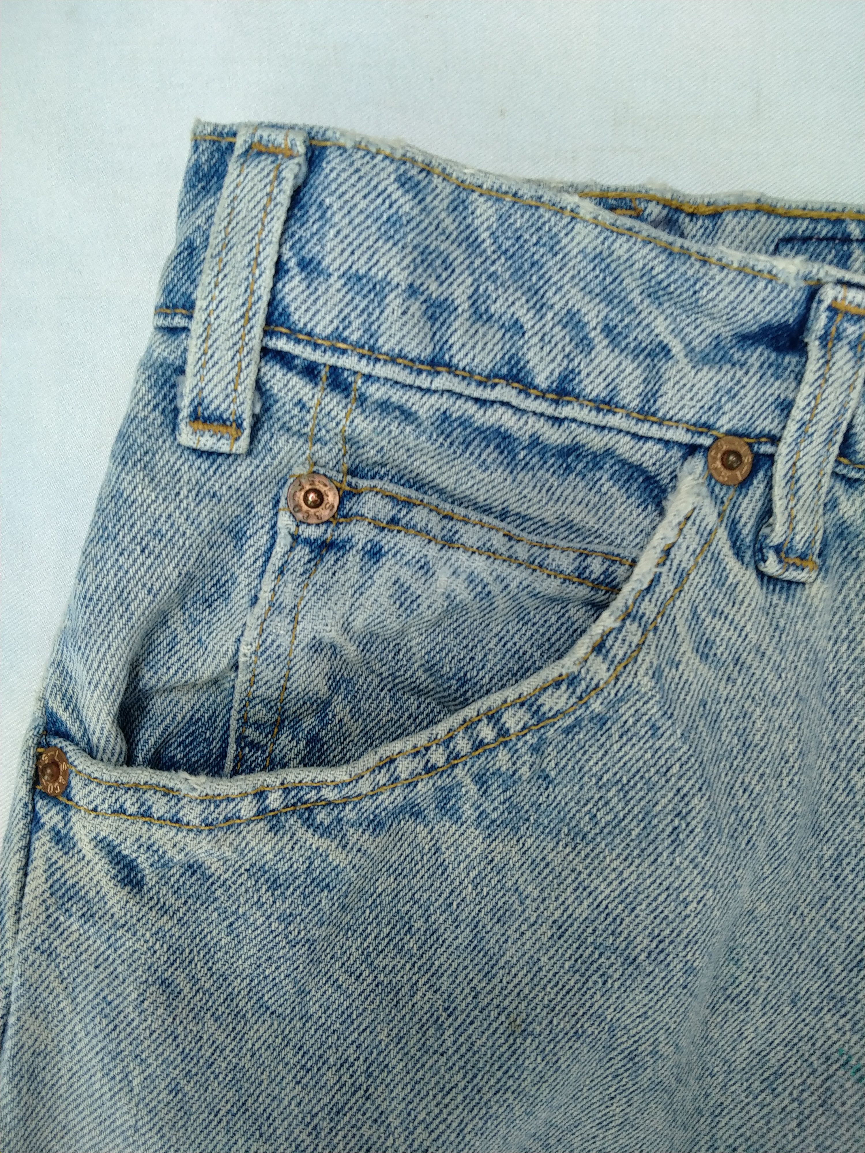 Levi's Vintage Levi's 550 Light Wash Orange Tab Denim -JN114 Size US 35 - 8 Thumbnail