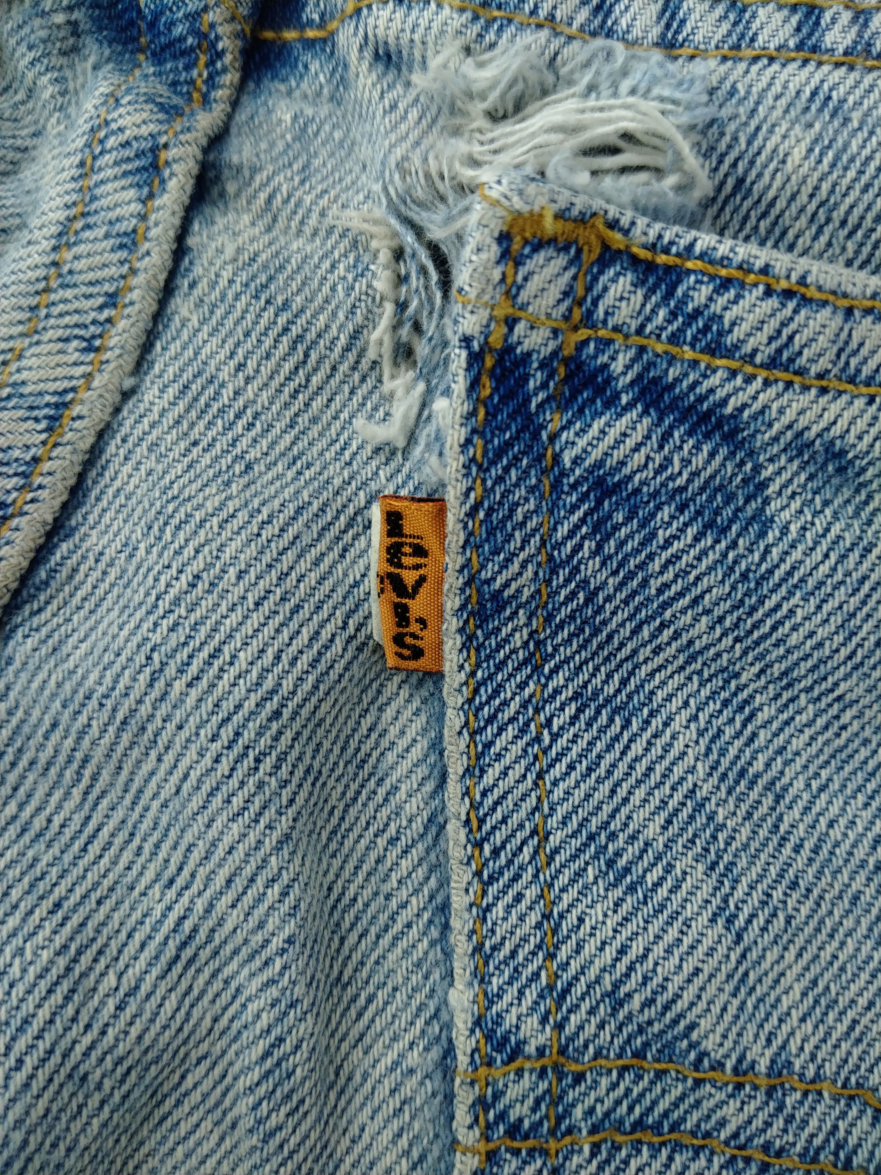 Levi's Vintage Levi's 550 Light Wash Orange Tab Denim -JN114 Size US 35 - 11 Thumbnail