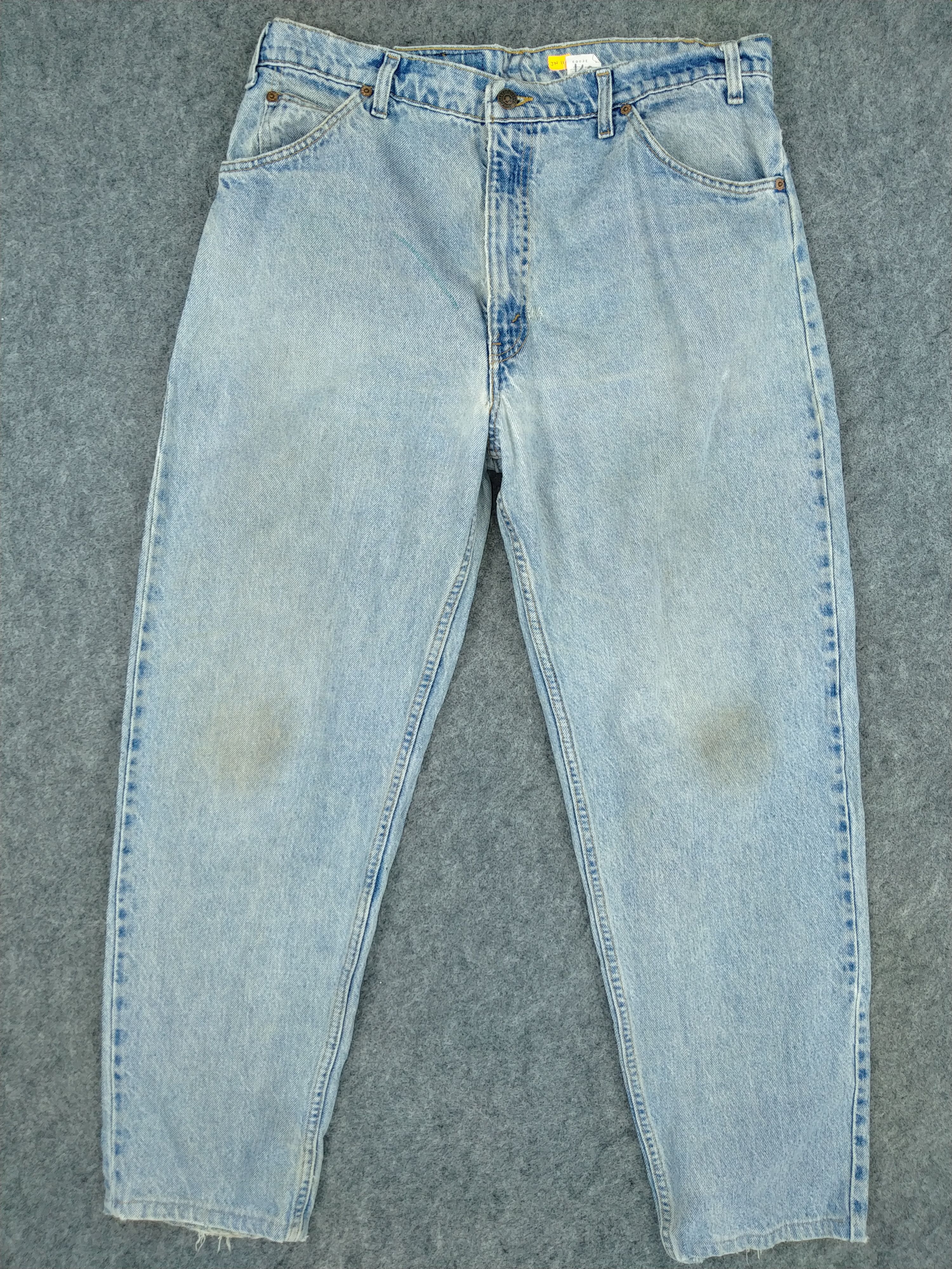 Levi's Vintage Levi's 550 Light Wash Orange Tab Denim -JN114 Size US 35 - 1 Thumbnail
