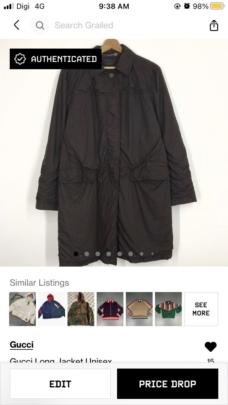 Gucci Gucci Long Jacket Unisex Size US S / EU 44-46 / 1 - 13 Thumbnail