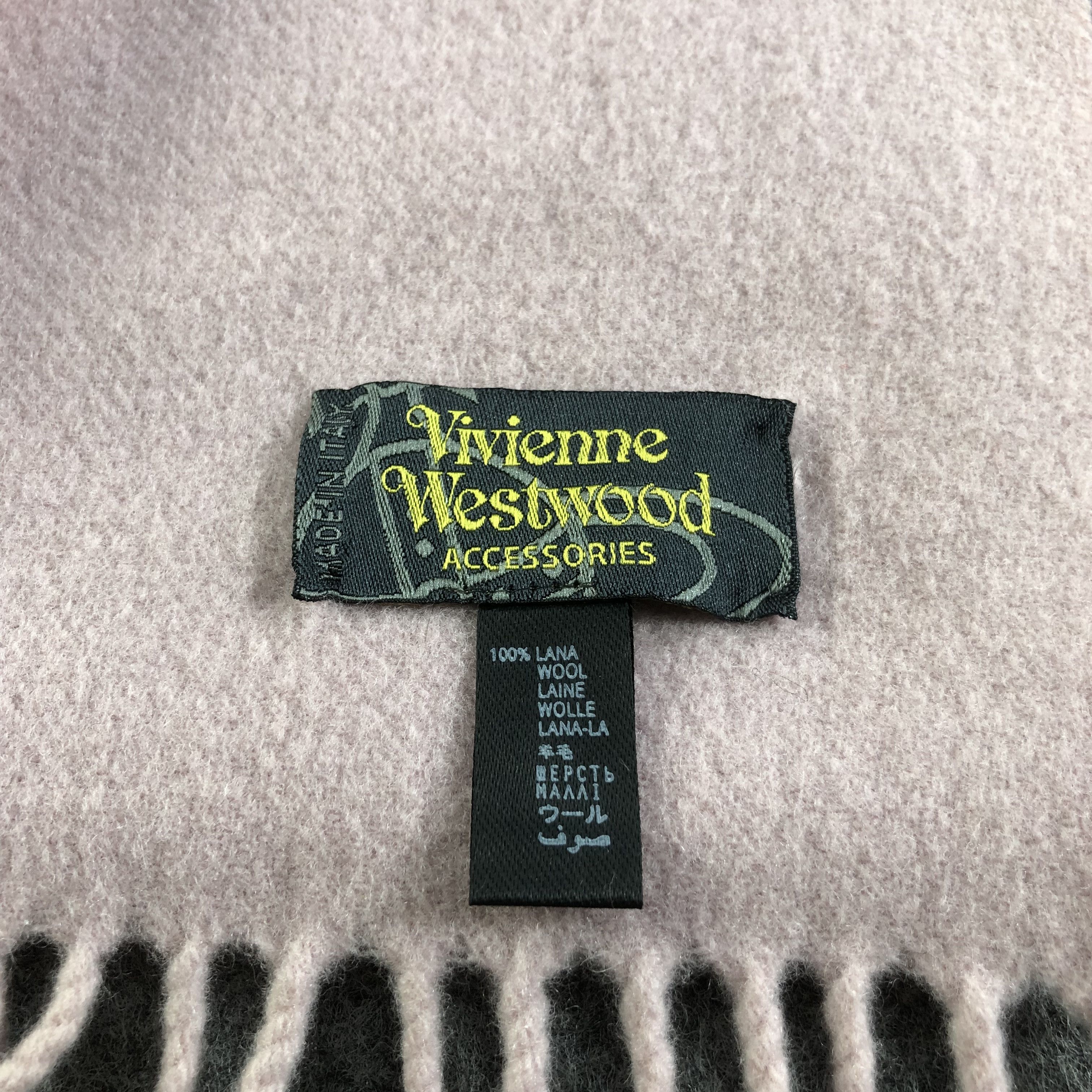 Vivienne Westwood Vivienne Westwood Wool Scarf Muffler V1788 Size ONE SIZE - 5 Thumbnail