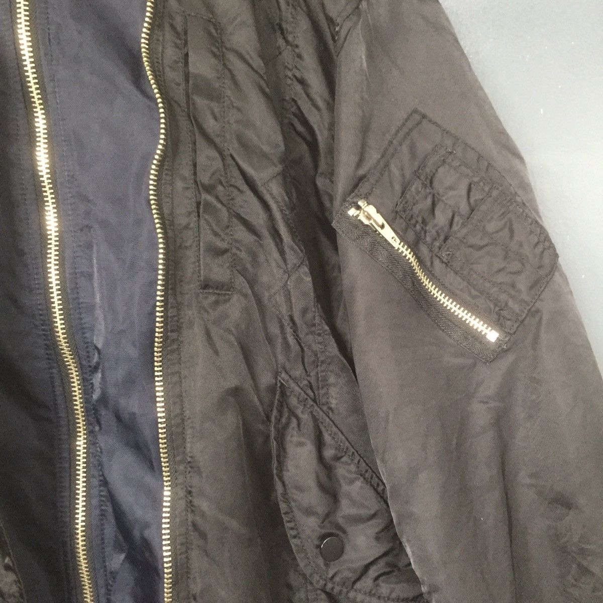 Japanese Brand Bomber korean brand rare design double zipper fit like XL Size US XL / EU 56 / 4 - 3 Thumbnail
