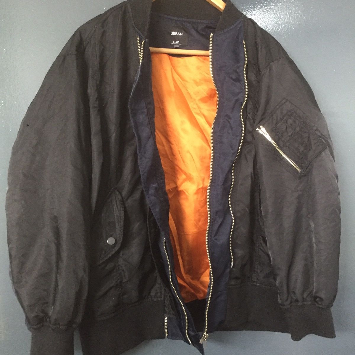 Japanese Brand Bomber korean brand rare design double zipper fit like XL Size US XL / EU 56 / 4 - 6 Thumbnail