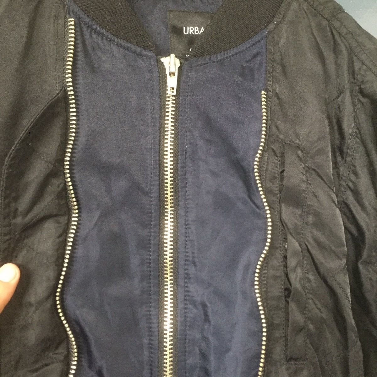 Japanese Brand Bomber korean brand rare design double zipper fit like XL Size US XL / EU 56 / 4 - 4 Thumbnail