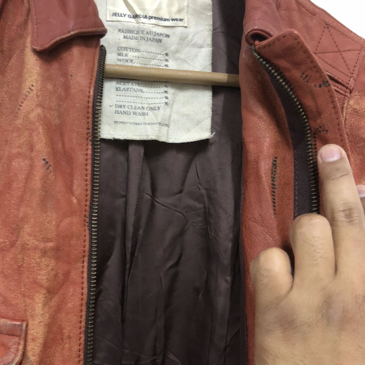Japanese Brand Vintage biker leather blousee made in japan Size M / US 6-8 / IT 42-44 - 6 Thumbnail