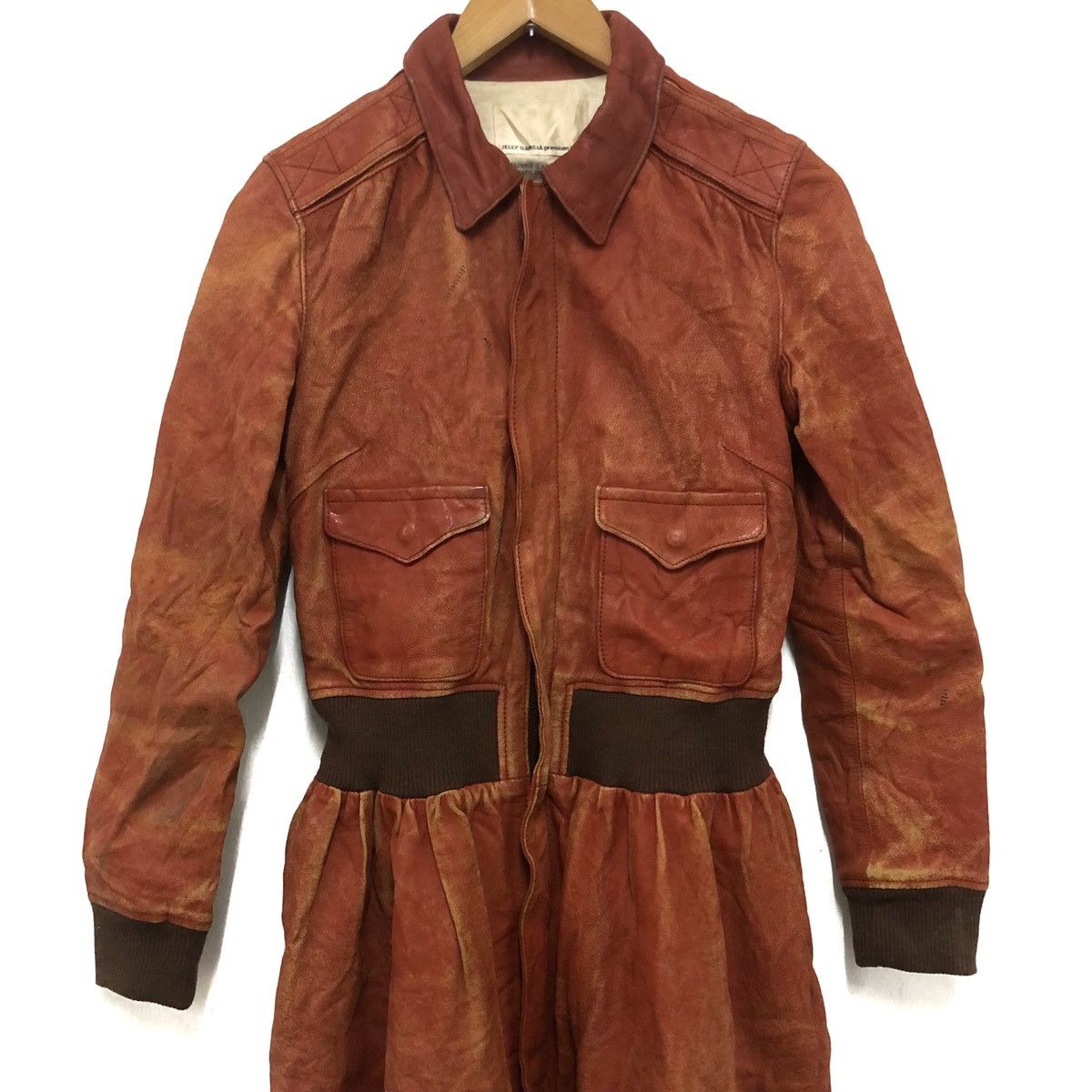 Japanese Brand Vintage biker leather blousee made in japan Size M / US 6-8 / IT 42-44 - 2 Thumbnail