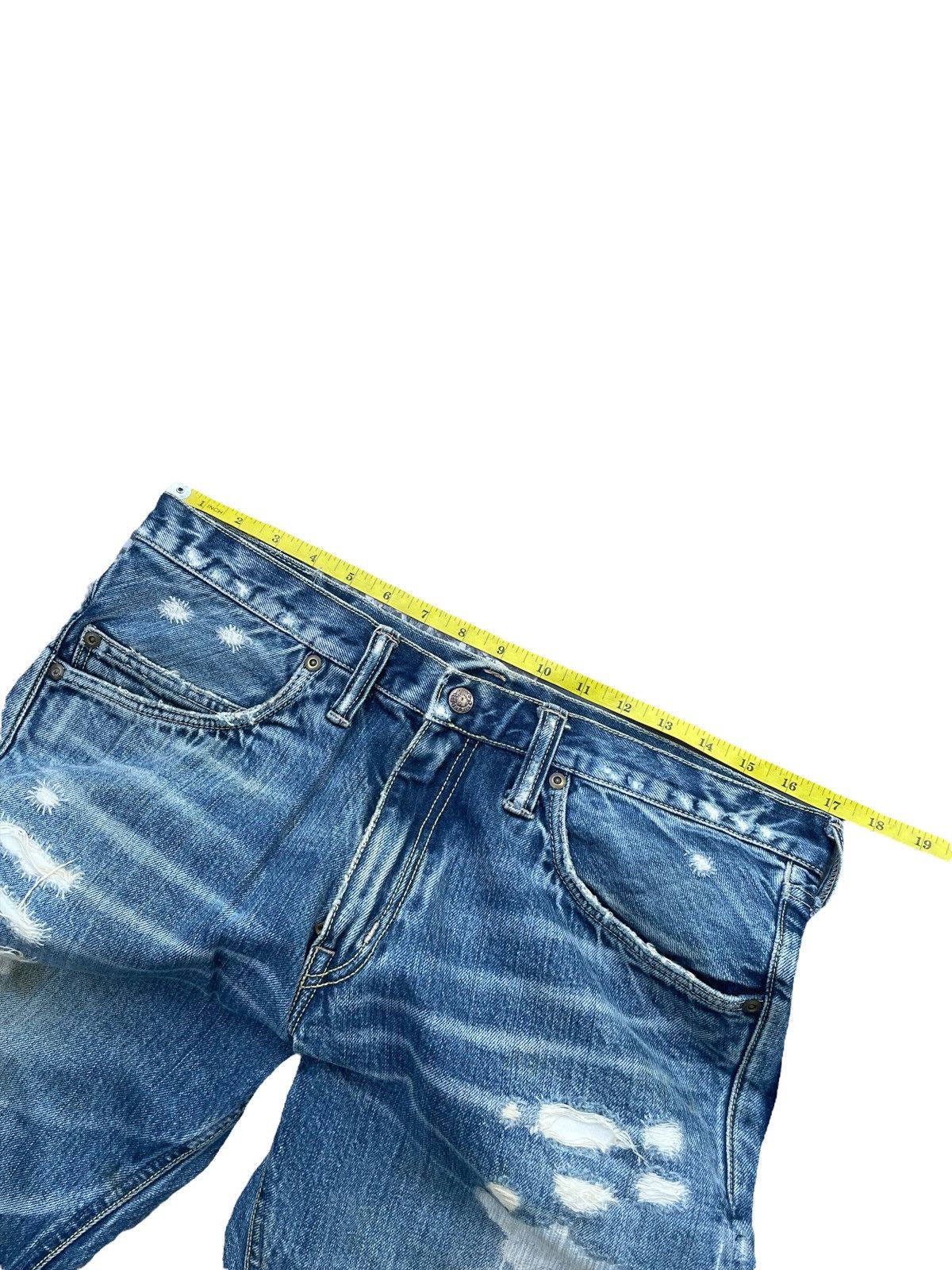 Blue Blue Japan × Vintage Vintage Blue Blue Japan Distresed Rework Denim Size US 35 - 2 Thumbnail