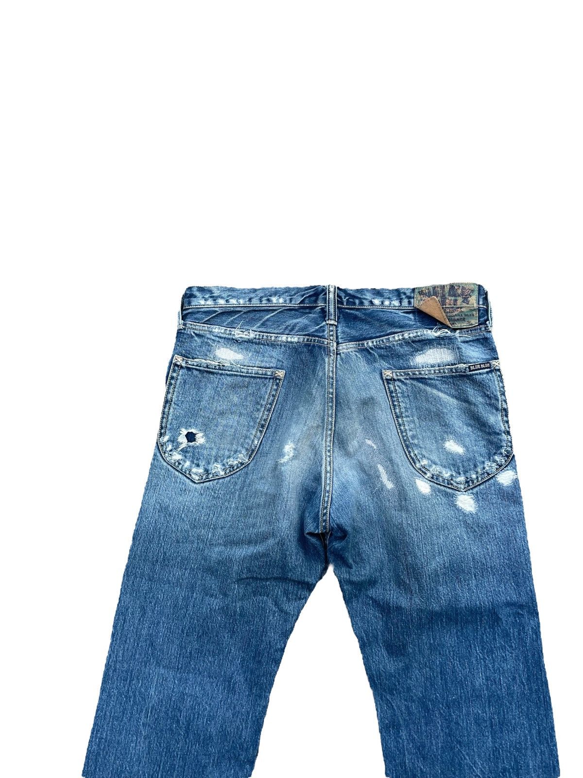 Blue Blue Japan × Vintage Vintage Blue Blue Japan Distresed Rework Denim Size US 35 - 10 Thumbnail