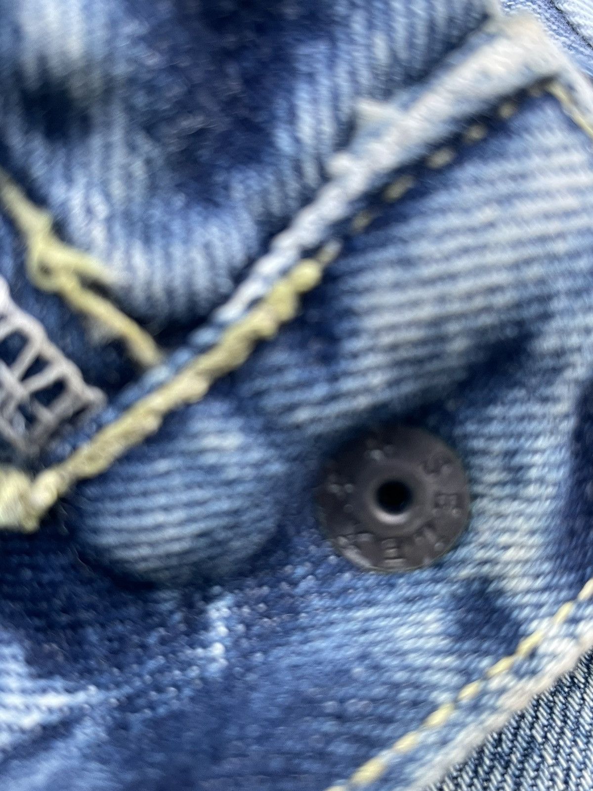 Blue Blue Japan × Vintage Vintage Blue Blue Japan Distresed Rework Denim Size US 35 - 16 Thumbnail