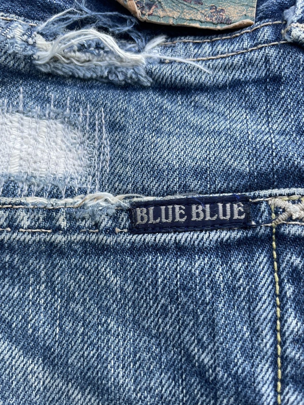 Blue Blue Japan × Vintage Vintage Blue Blue Japan Distresed Rework Denim Size US 35 - 14 Thumbnail