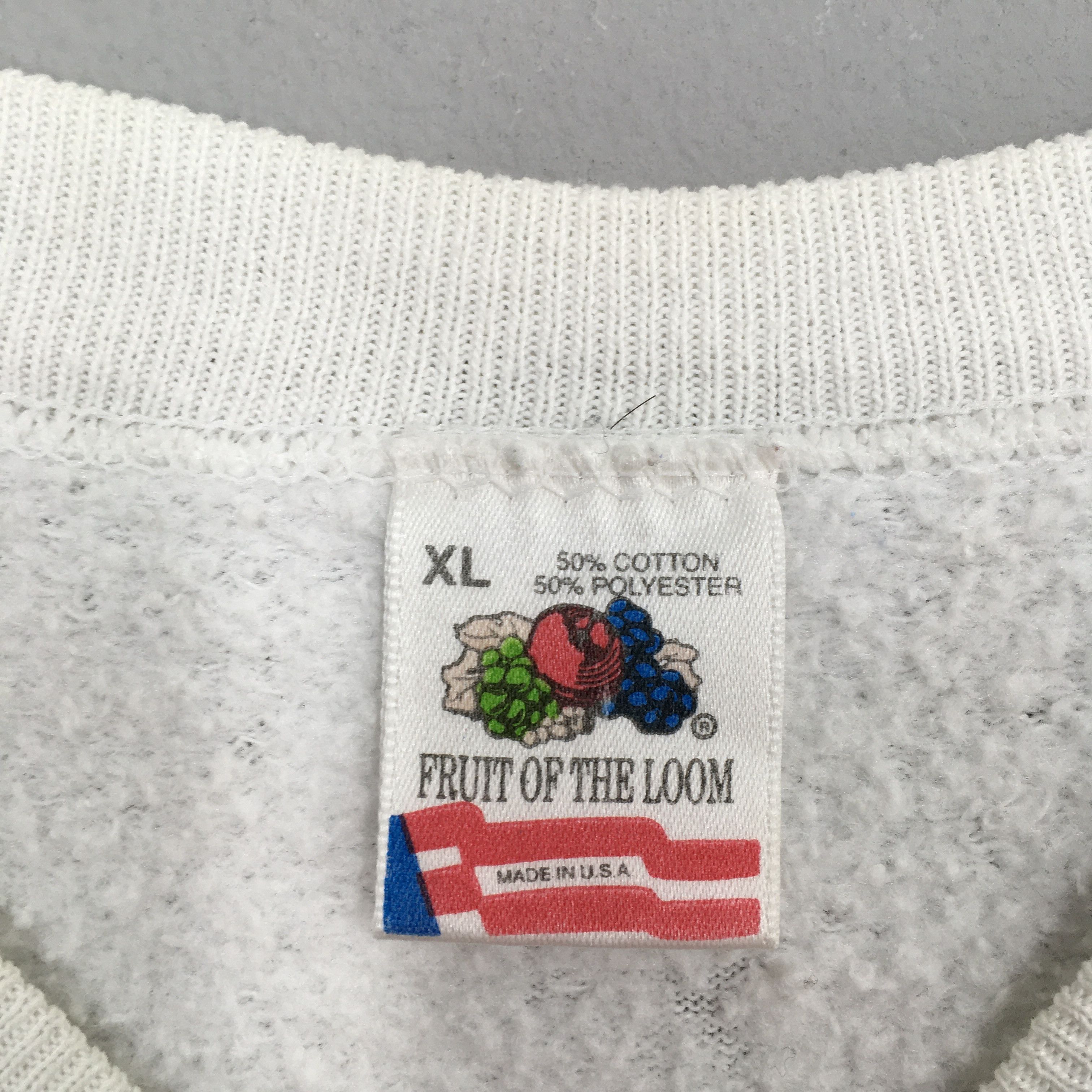 Fruit Of The Loom Vintage Psycho Emoji Sharkys Sweatshirt XLarge Size US XL / EU 56 / 4 - 6 Thumbnail