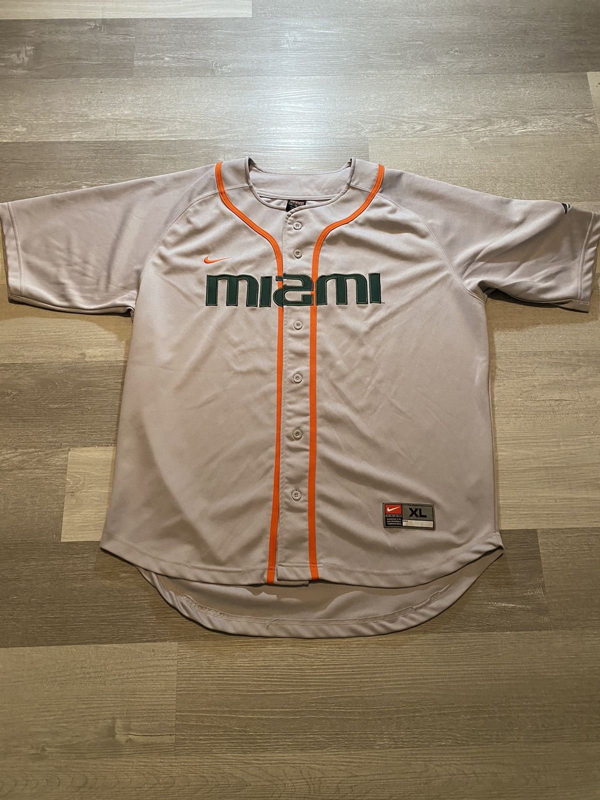 2003 MIAMI HURRICANES NIKE JERSEY (AWAY) XL